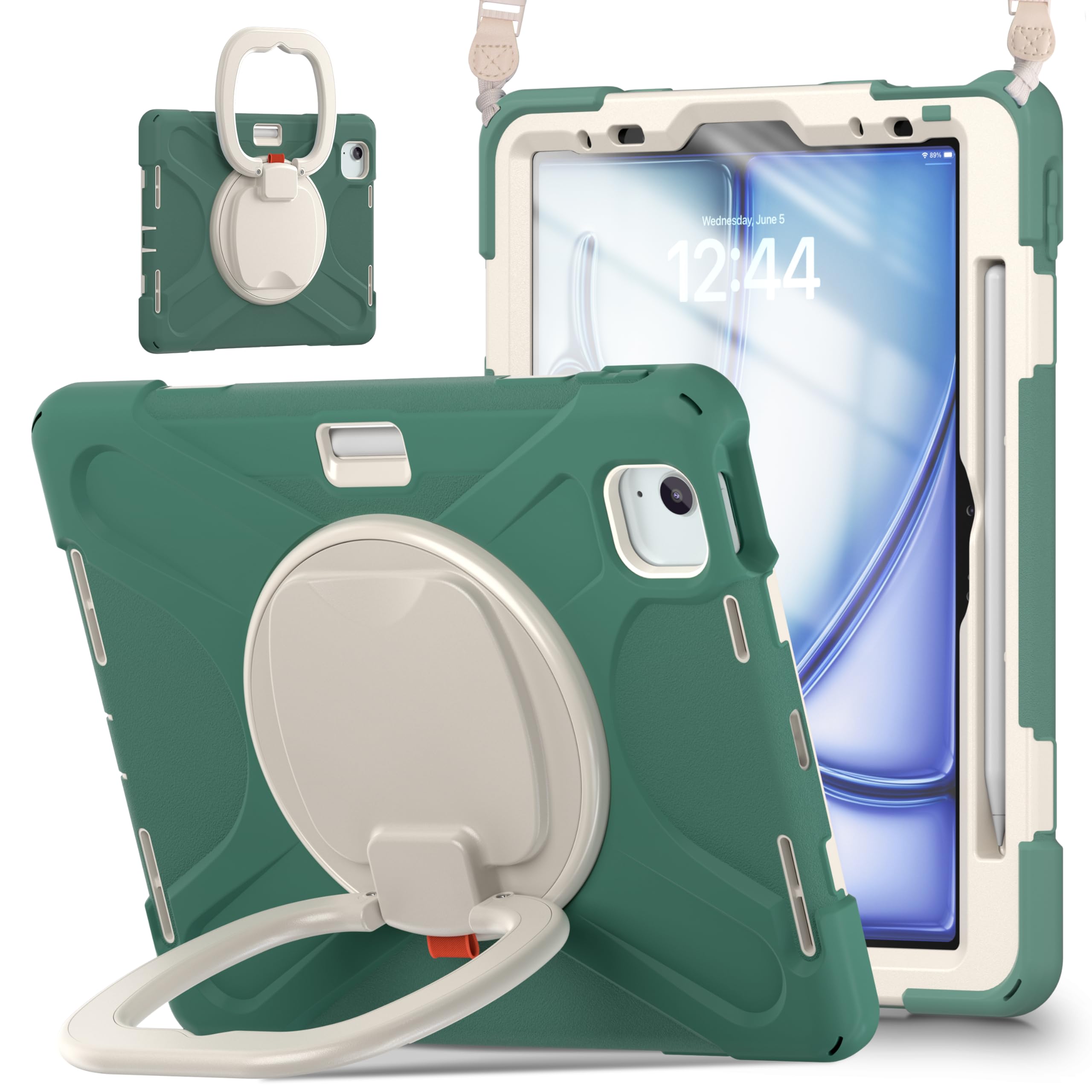 Tsqqst Case For Ipad Air 6Th Generation 11 Inch (M2) 2024/ Ipad Air 5Th/4Th Gen 2022/2020 & Ipad Pro 11 Inch 2022/2021/2020/2018