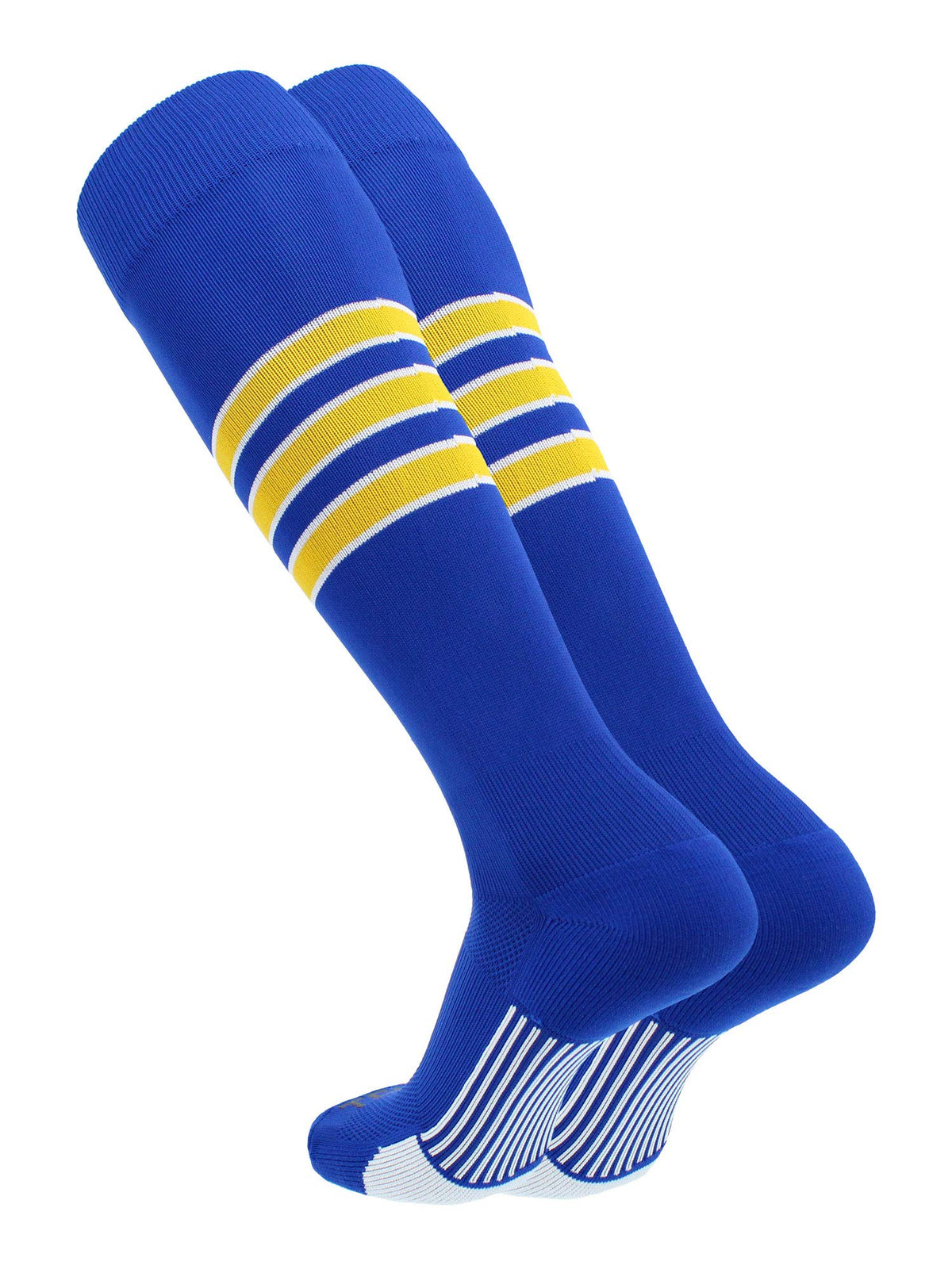 Tck Performance Baseballsoftball Socks (Royalwhitegold, Large)