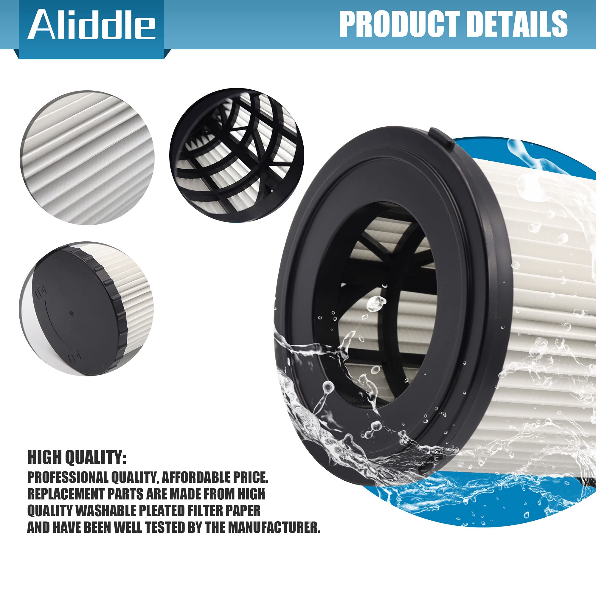 Dcv5801H Hepa Replacement Filter Fit For Dowalt Dcv580 & Dcv581H Wet Dry Vacuum(1 Pack)