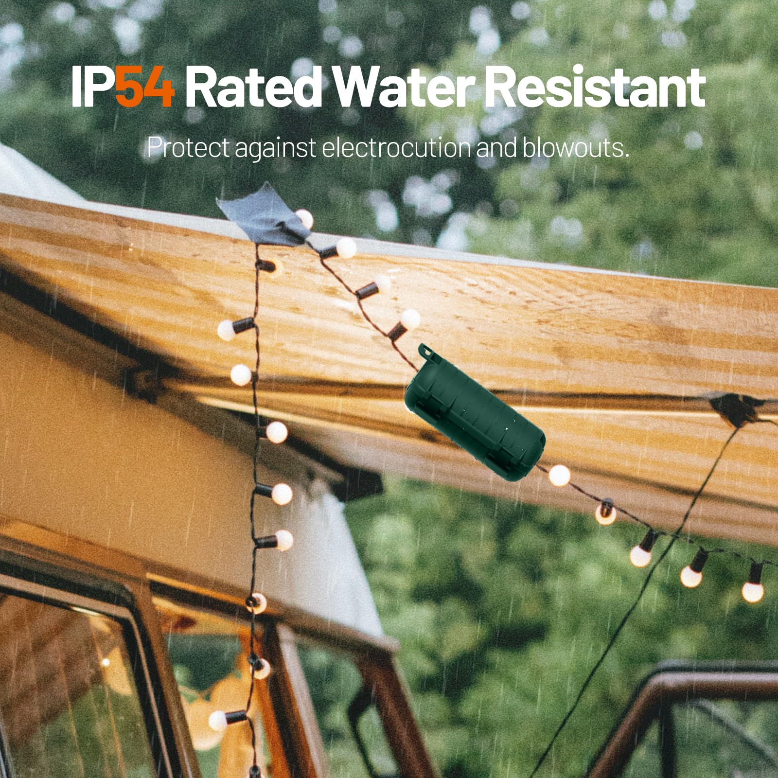 2 Pack Extension Cord Cover Waterproof, Outdoor Cord Connection Protector For Outside With 4 Removable Latches, Electrical Box P