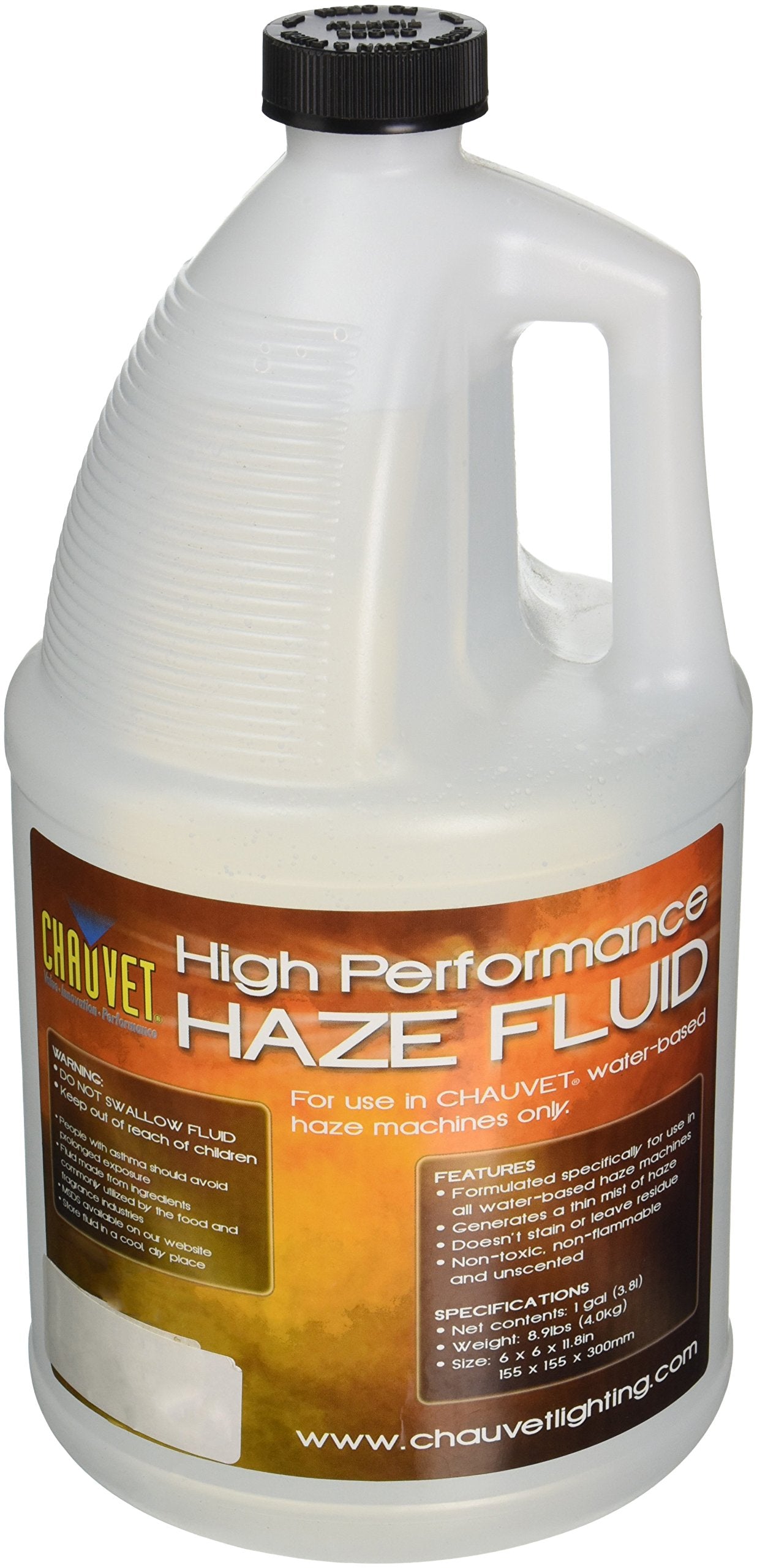 Chauvet DJ Hurricane 1 Gallon HFG Water Based Unscented, Nonpoisonous and Non Flammable High Performance Smoke Fog Haze Machine 