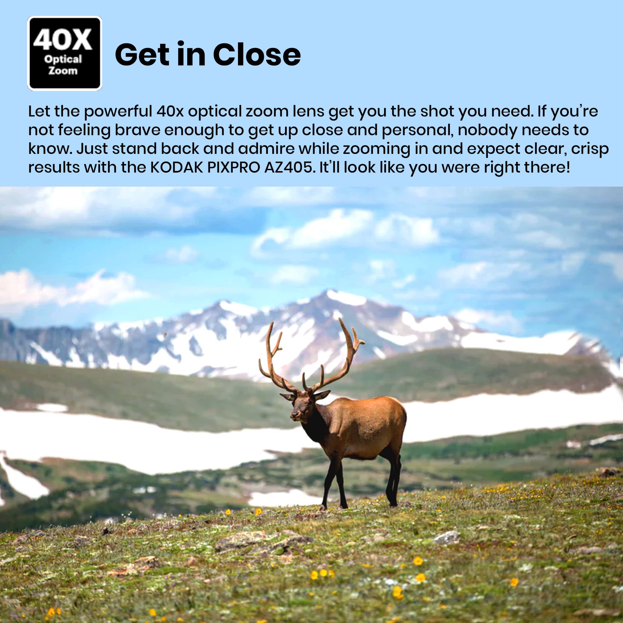 Kodak Pixpro Az405 Digital Camera (White), 16Gb Memory Card, Camera Case, Accessories   Ultimate Bundle