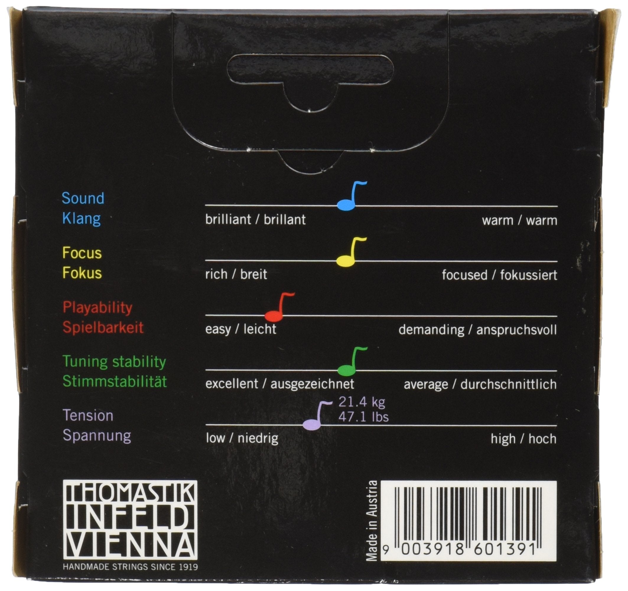 Thomastik Infeld 135Ms Dominant 4/4 Violin String Set With Wound Loop E