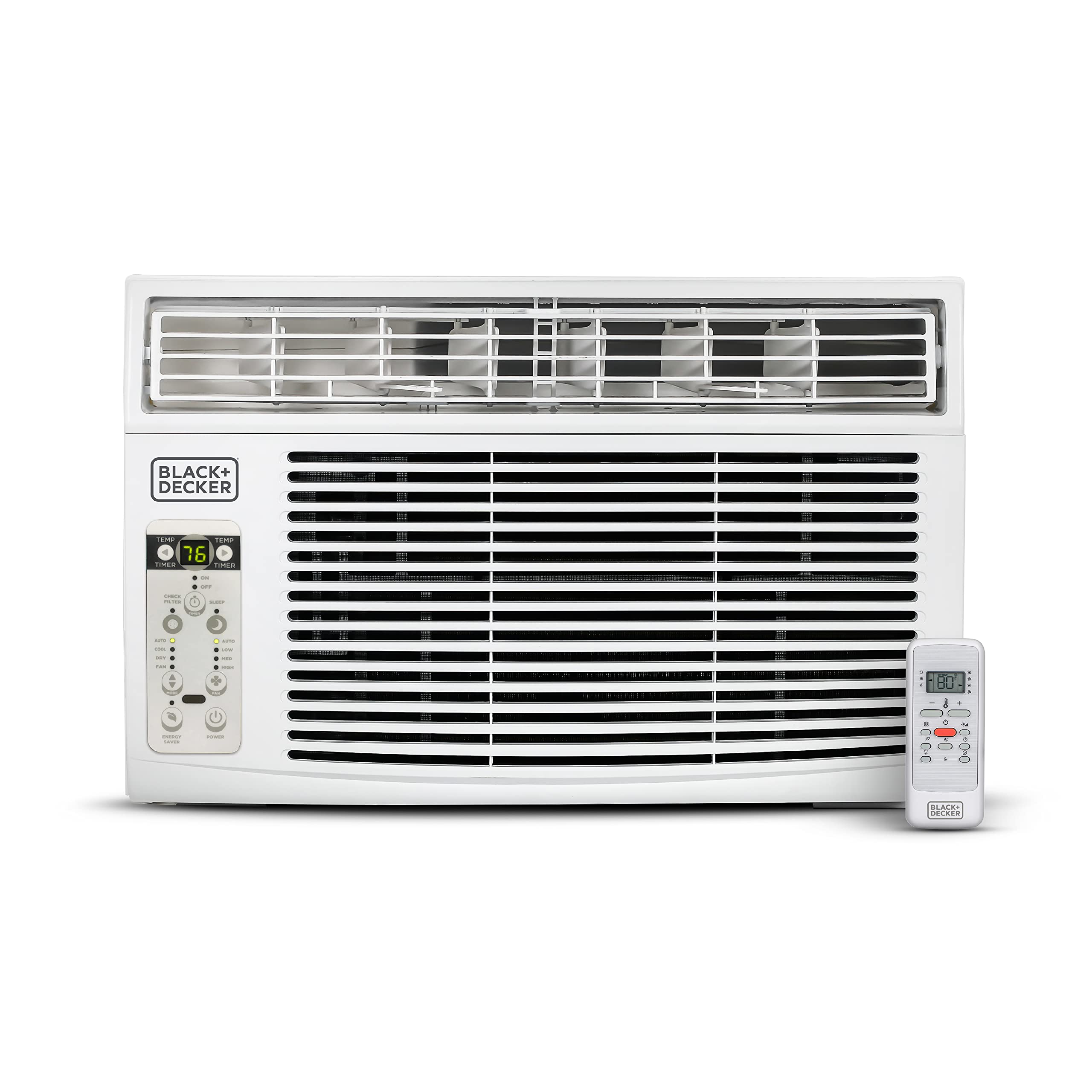 BLACK+DECKER Window Air Conditioner 10000 BTU, AC Window Unit Cools Up to 450 Square Feet, Window AC Unit with Remote Control, 3