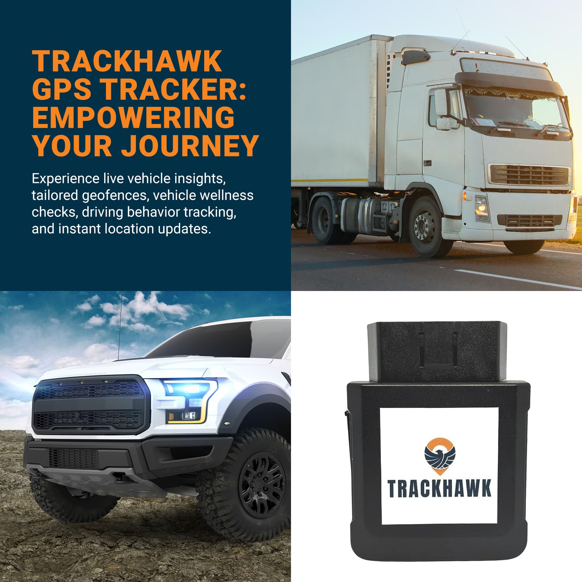 Trackhawk Obd Gps Tracker   Gps Tracker For Cars, Trucks & Suvs, Hidden Vehicle Tracker, Easy Plug & Play, Live Tracking, Subscr