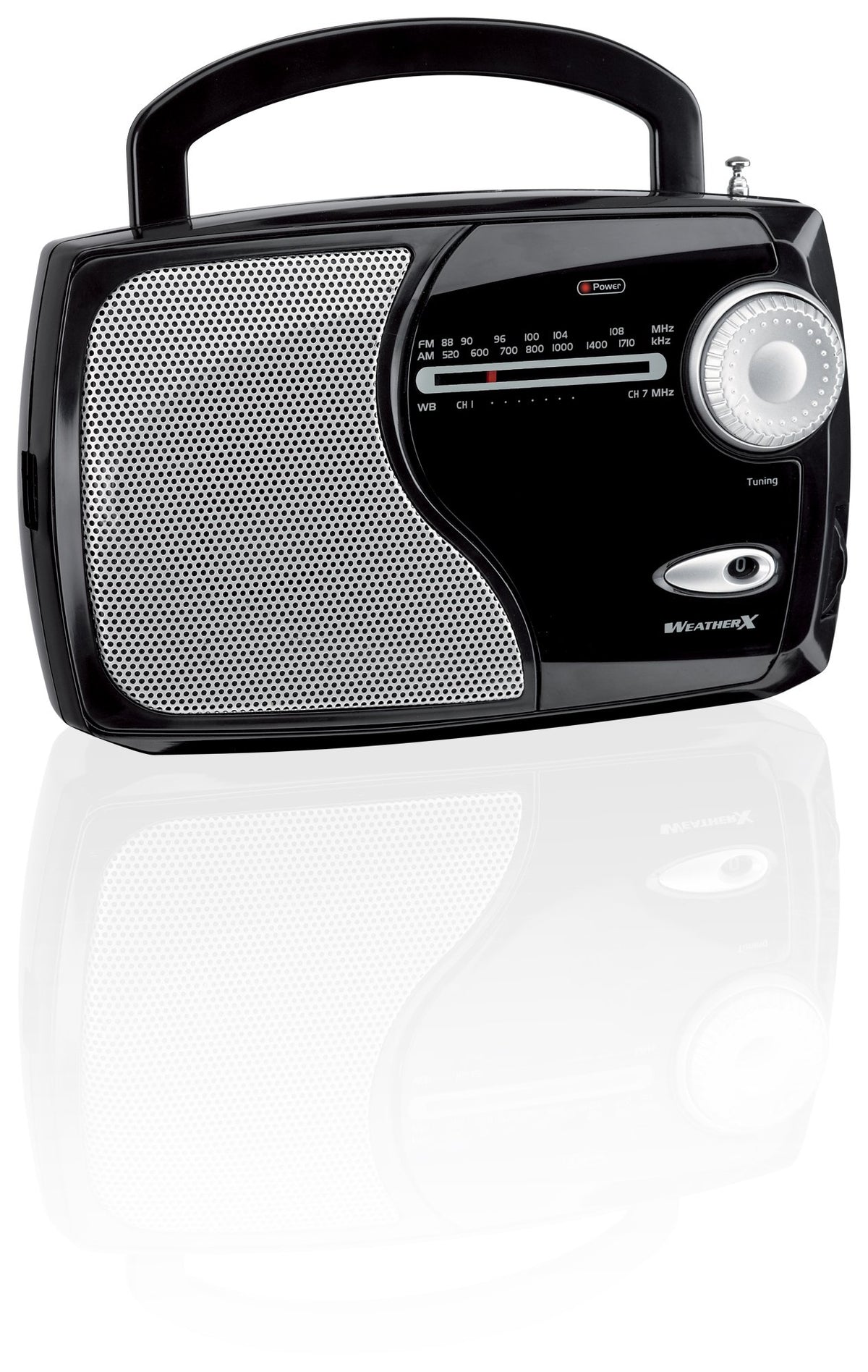 Weather X Wr282B Portable Noaa Weather Band And Am/Fm Radio   Black