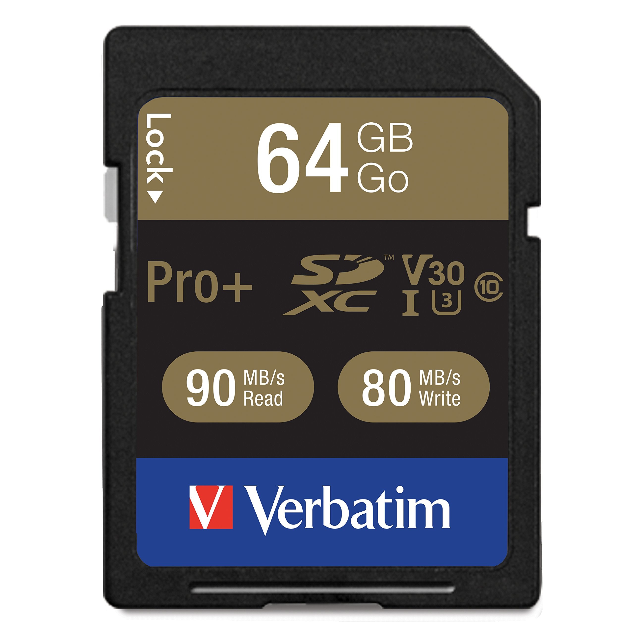 Verbatim 49197 64Gb Proplus 600X Sdxc Memory Card  Uhs 1 U3 Class 10