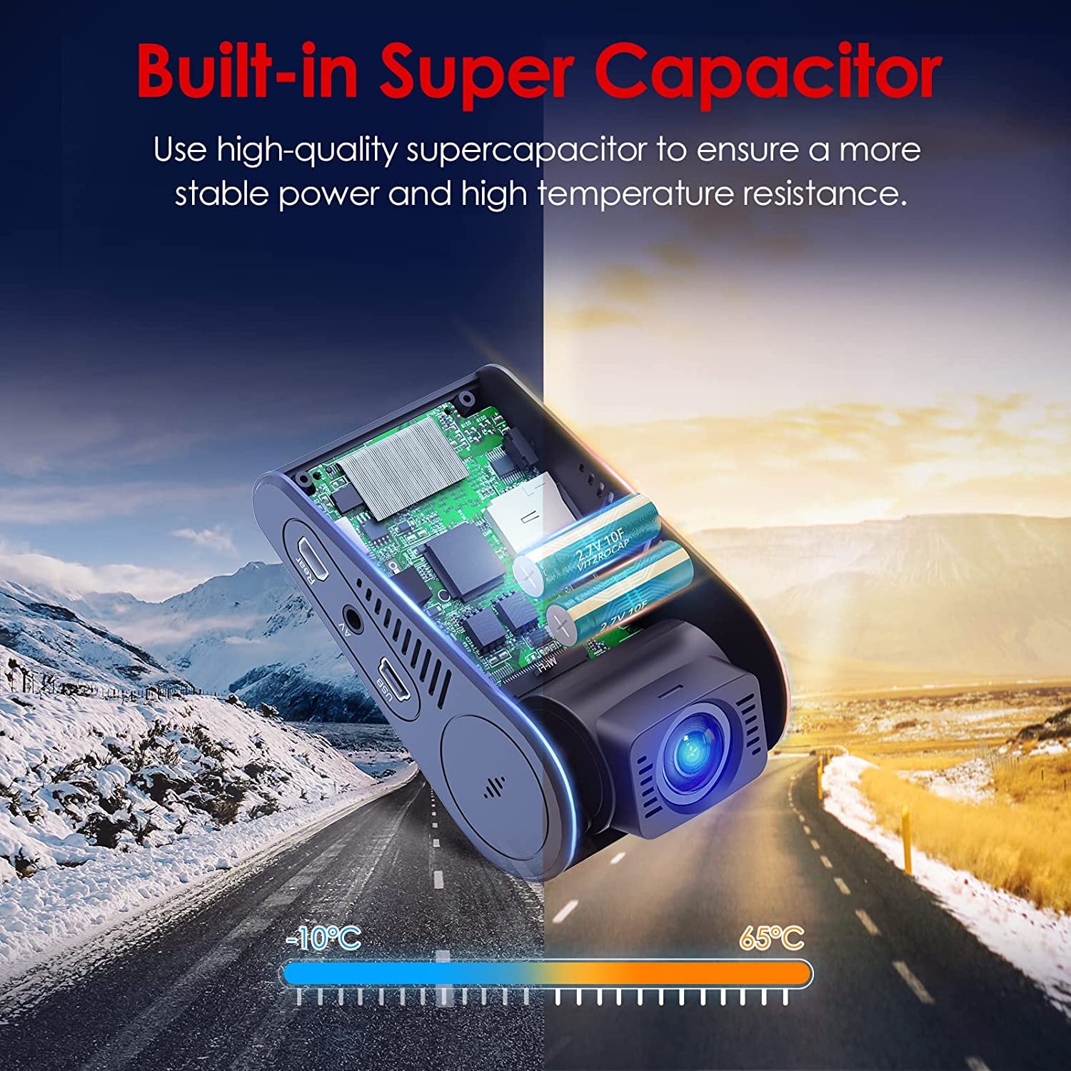 Viofo A129 Pro Duo Dash Cam 4K + 1080P Front And Rear Dashcam, 5Ghz Wifi Gps Built In, Ultra Hd Dual Car Camera, Sony 8Mp Sensor