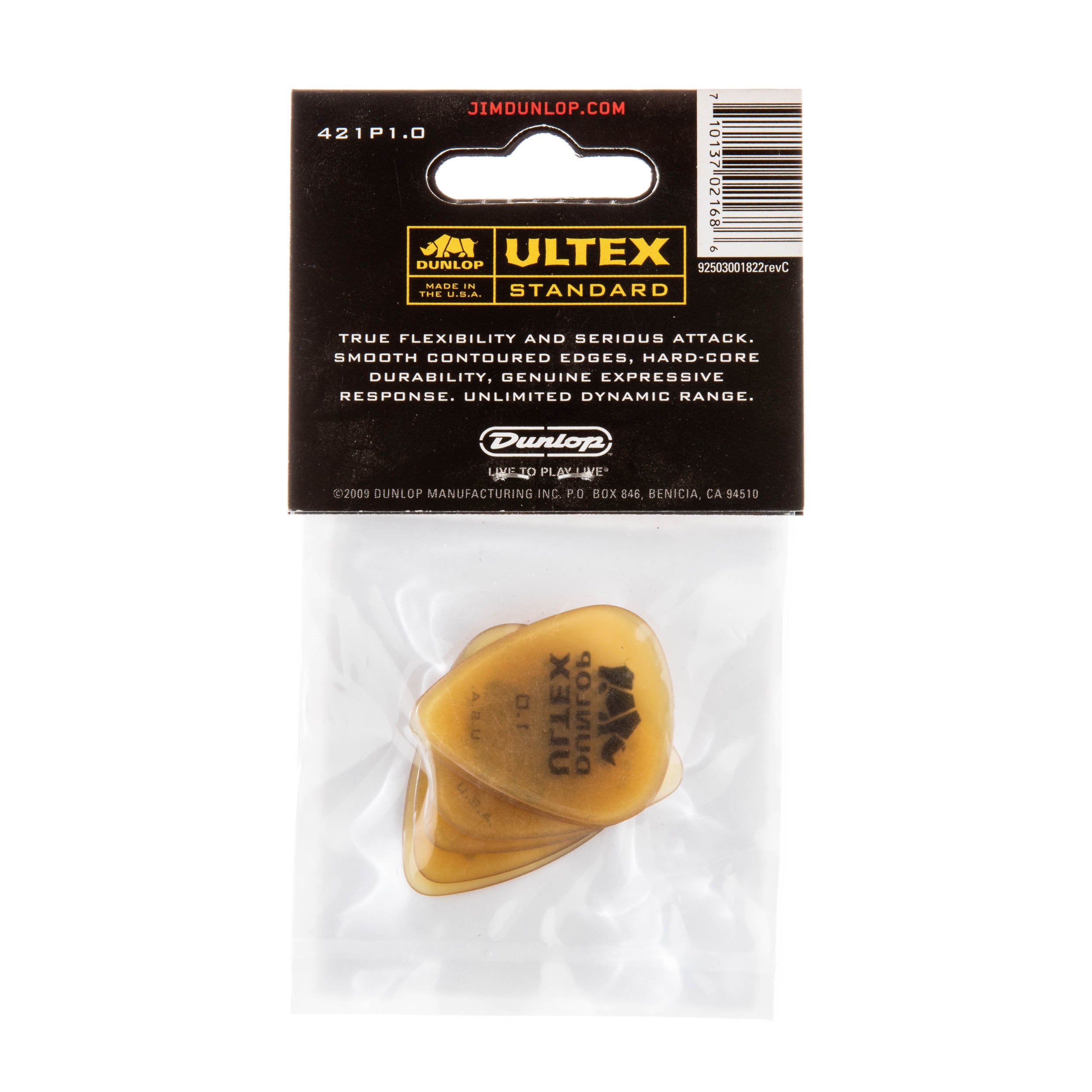 Dunlop 421P1.0 Ultex Standard, 1.0Mm, 6/Player'S Pack