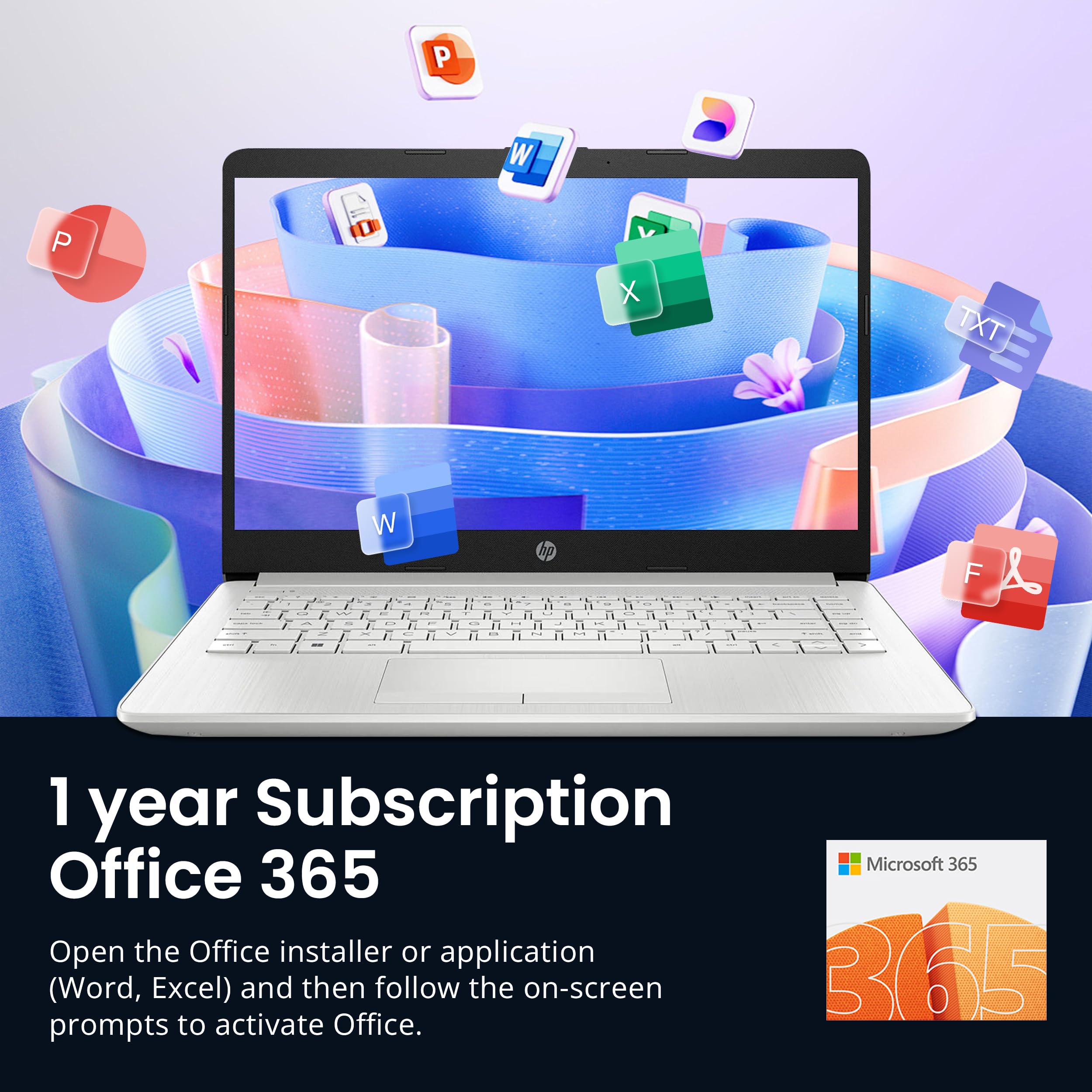 Hp Flagship 14 Laptop With 1 Year Office 365 | 16Gb Ram | 1.28Tb Storage(128Gb Emmc & 160Gb Docking Station & 1Tb Cloud Storage)