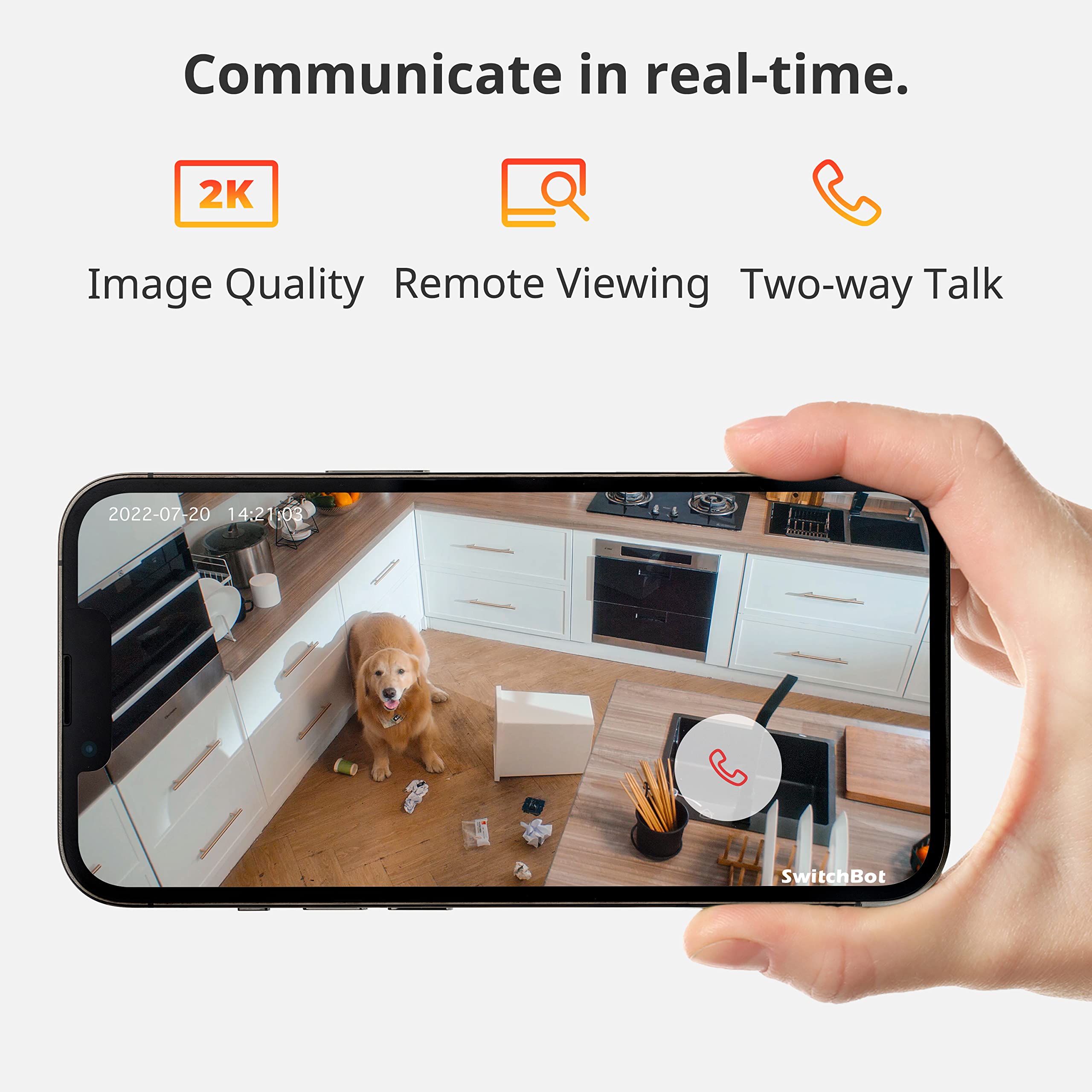 Switchbot Security Indoor Camera 2K   Pan/Tilt Cam 3Mp For Baby Pet Monitor, 2.4G Wi Fi Plug In, Night Vision, 2 Way Audio, 360