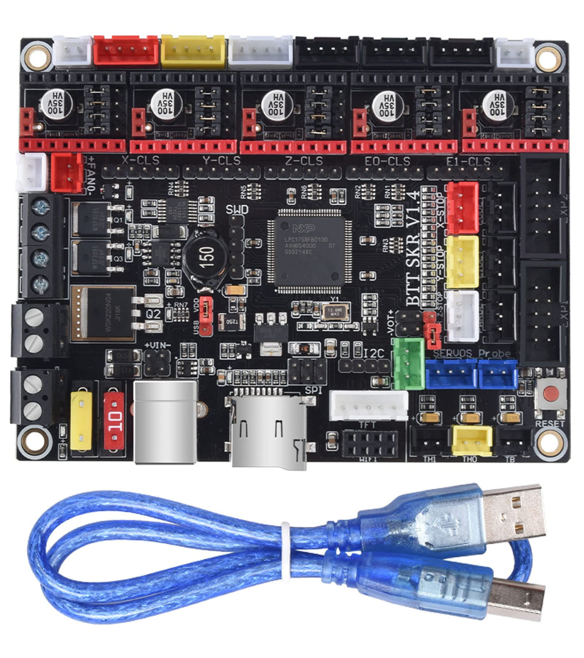 Bigtreetech Skr V1.4 Control Board 32Bit Upgrade Skr V1.3 Motherboard, Compatible Tft35/Tft35 E3/Tft70 Touch Screen Mini12864 Lc