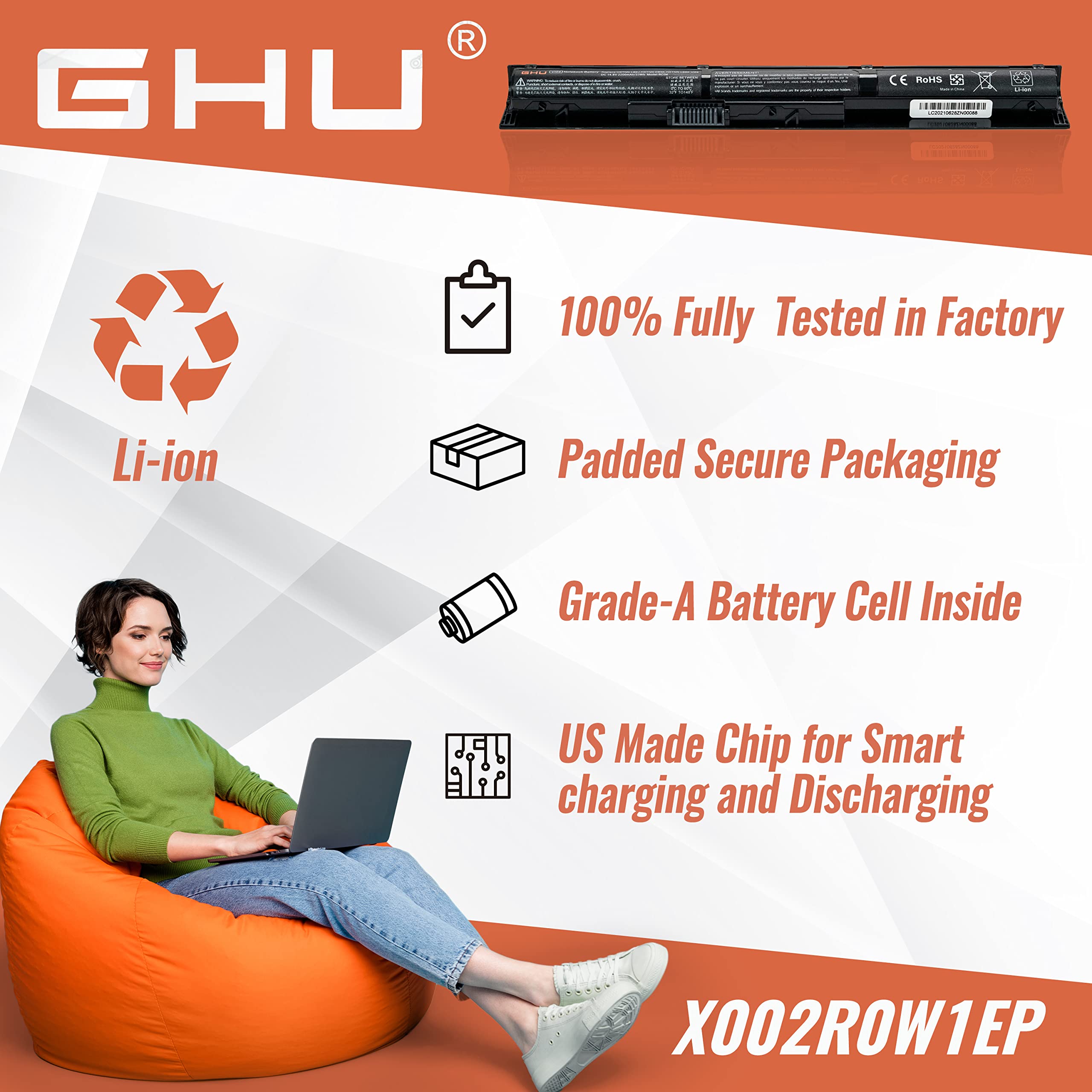 Ghu New Battery 33Wh Vi04 756743 001 756745 001 756748 851 756478 421 756479 421 Battery Hstnn Db6I 756479 001 Hstnn Pb6I 756744