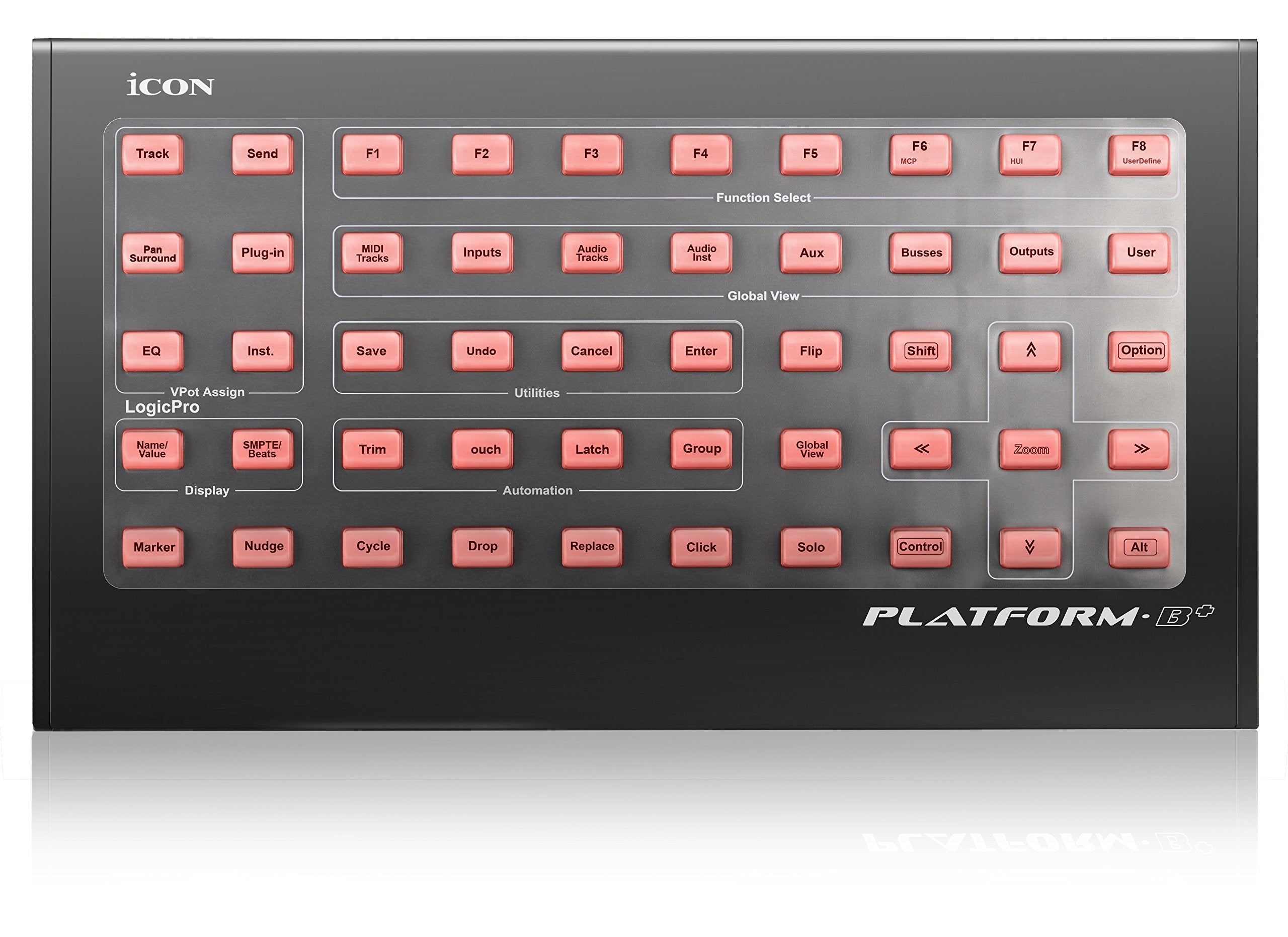 Icon Pro Audio Platform B+   50 Button Module For Platform M+ Daw Control Surface
