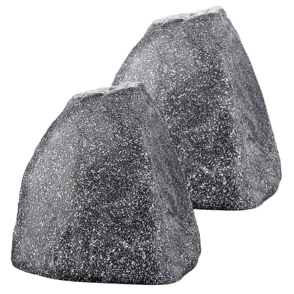 OSD 8' Grey Outdoor Rock Speaker 200W Weather Resistant Passive Stereo Pair RX805