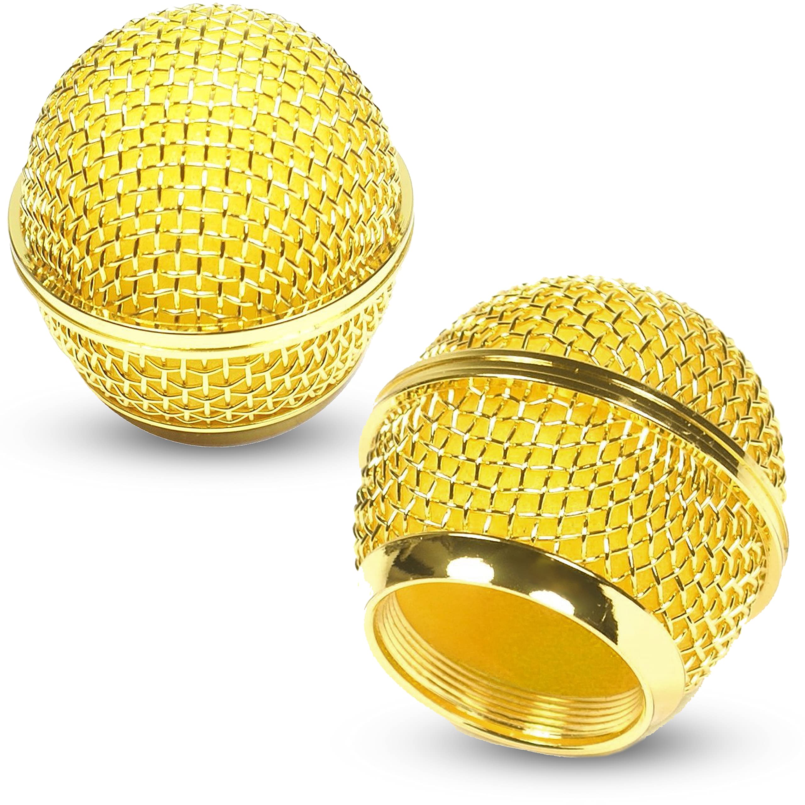 Performance Plus Gold Microphone Windscreens 2 Pack | Conforms To Sm58 Oem Specifications (Mb58G 2)