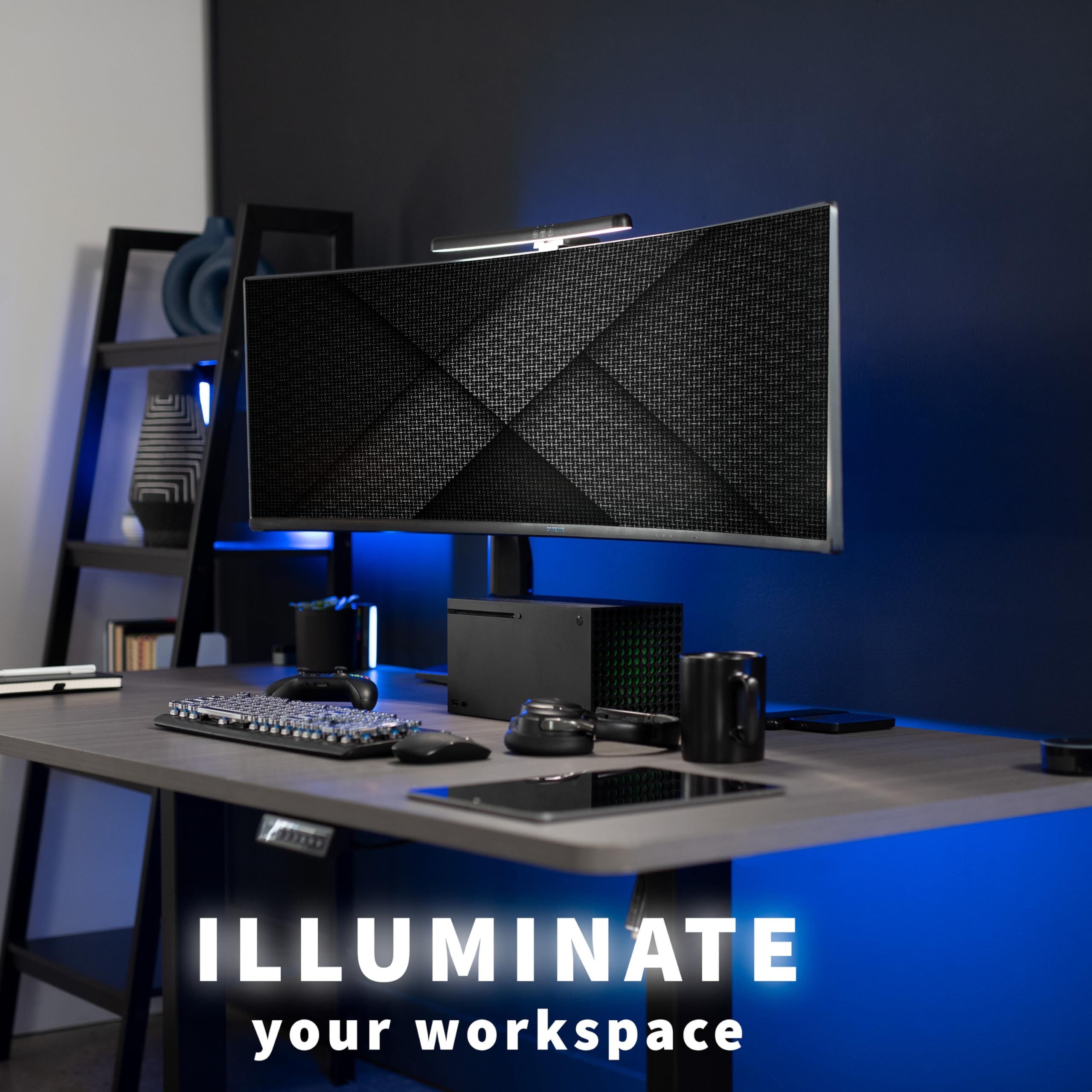 Vivo Universal Led Curved Computer Monitor Light Bar, Usb Powered Screen Lamp For Home Office, 5 Level Adjustable Brightness And