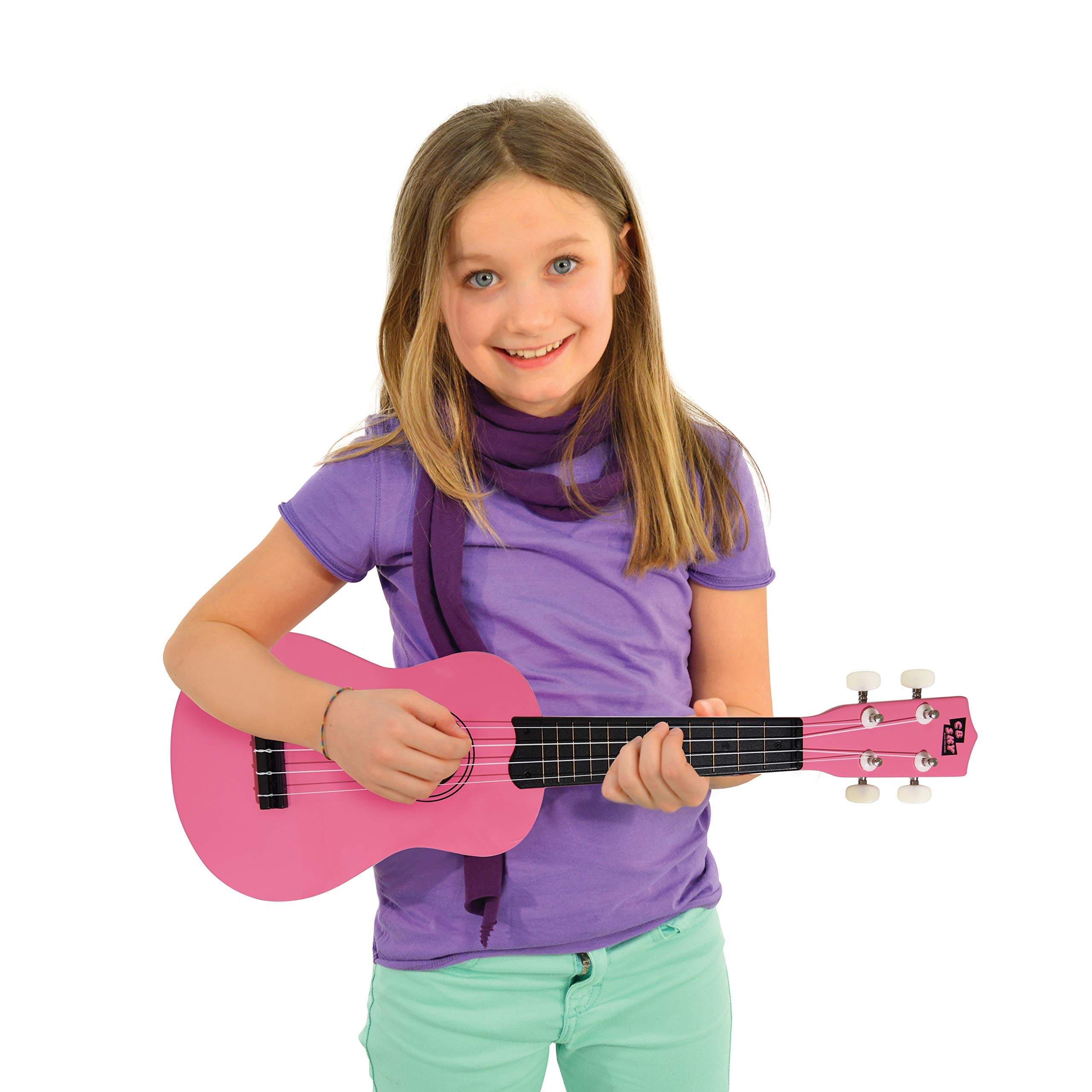 Cb Sky Soprano Ukulele 21''/53Cm Beginners, Students Kids Guitar (Pink)