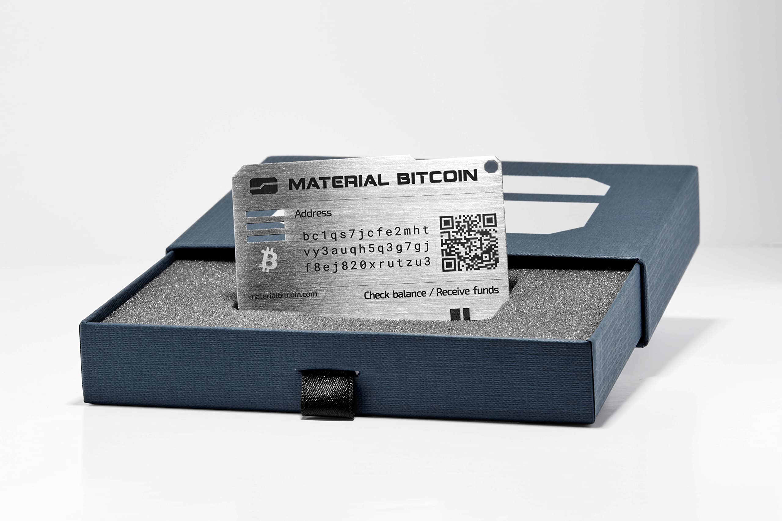 Material Bitcoin Standard | The Only Ready To Use Bitcoin Wallet | Physical Bitcoin Wallet | Unhackable | Crypto Cold Storage