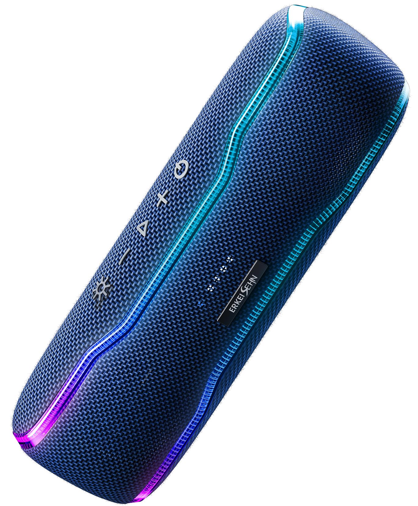 ERKEI SEHN Bluetooth Speaker, IPX7 Waterproof Wireless Speakers, Flashing Light, 25W Super Bass, 24H Playtime, Graduation Birthd