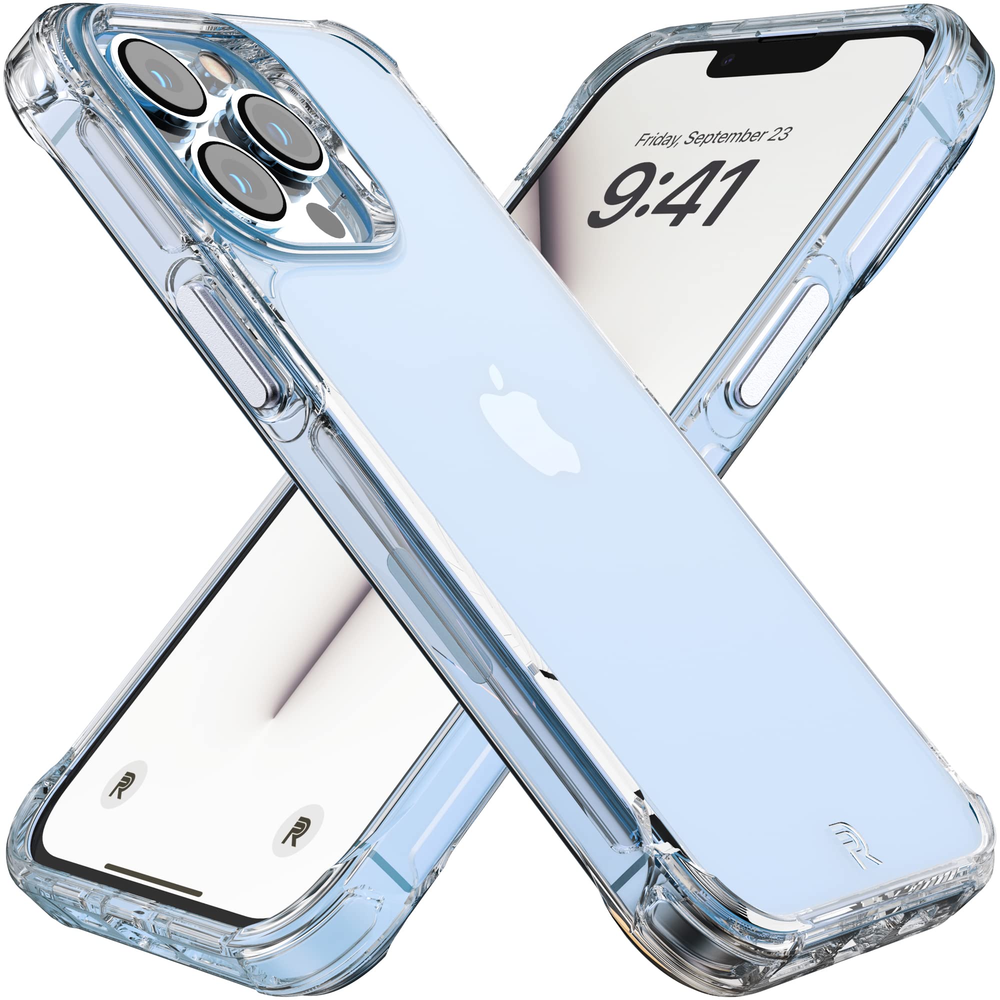 Phone Rebel Clear Iphone 13 Pro Case [Crystal Series Gen 3] Non Yellowing, Anti Scratch Uv Layer, Protective Shockproof Bumpers,