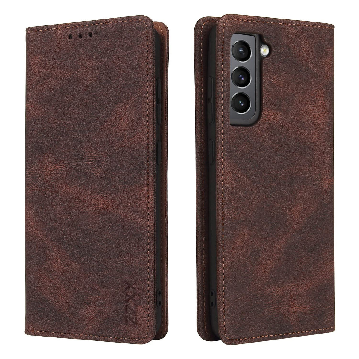 Zzxx Samsung Galaxy S21+Plus Case Wallet With Card Holder Kickstand Magnetic Soft Leather Flip Fold Case For Samsung Galaxy S21 