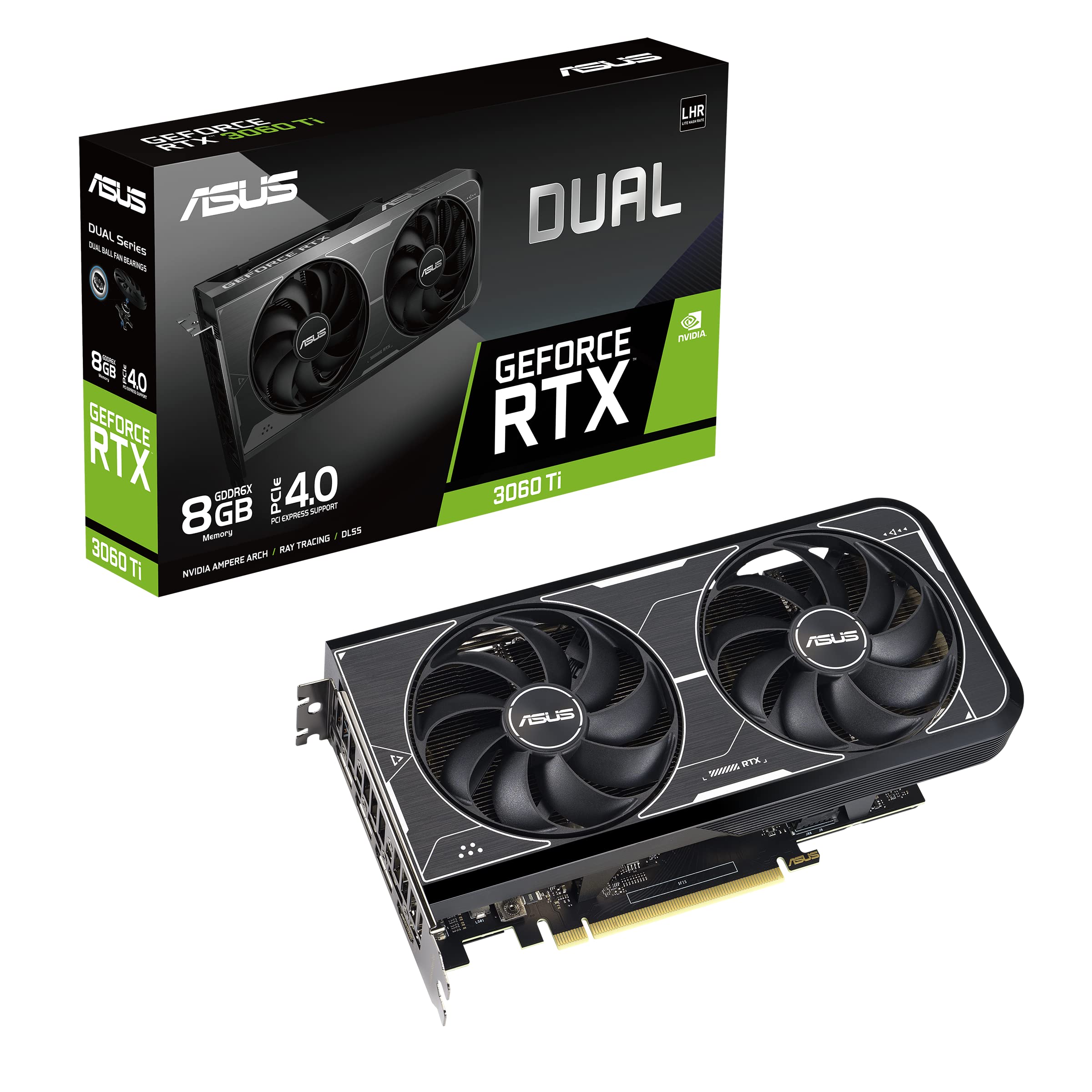 ASUS VCX DUALRTX3060TI8GD6X GeForce RTX 3060 Ti 8G GDDR6X 256Bit PCIE Retail
