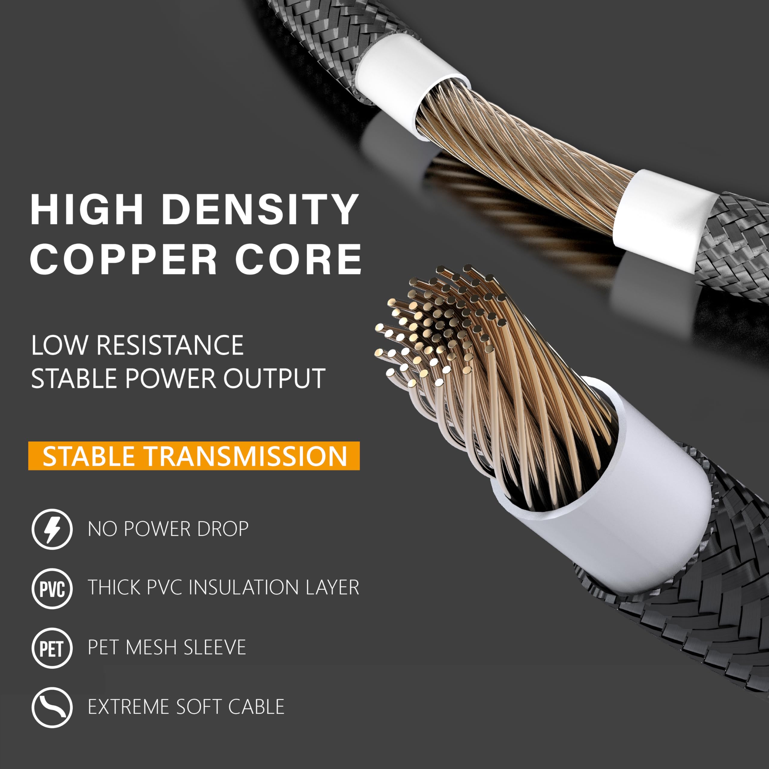 Ezdiy Fab Psu Extension Cable Sleeved Custom Mod Pc Power Supply Cable, Soft Nylon Braided With Comb Kit 24Pin/8Pin To 6+2Pin/ 8