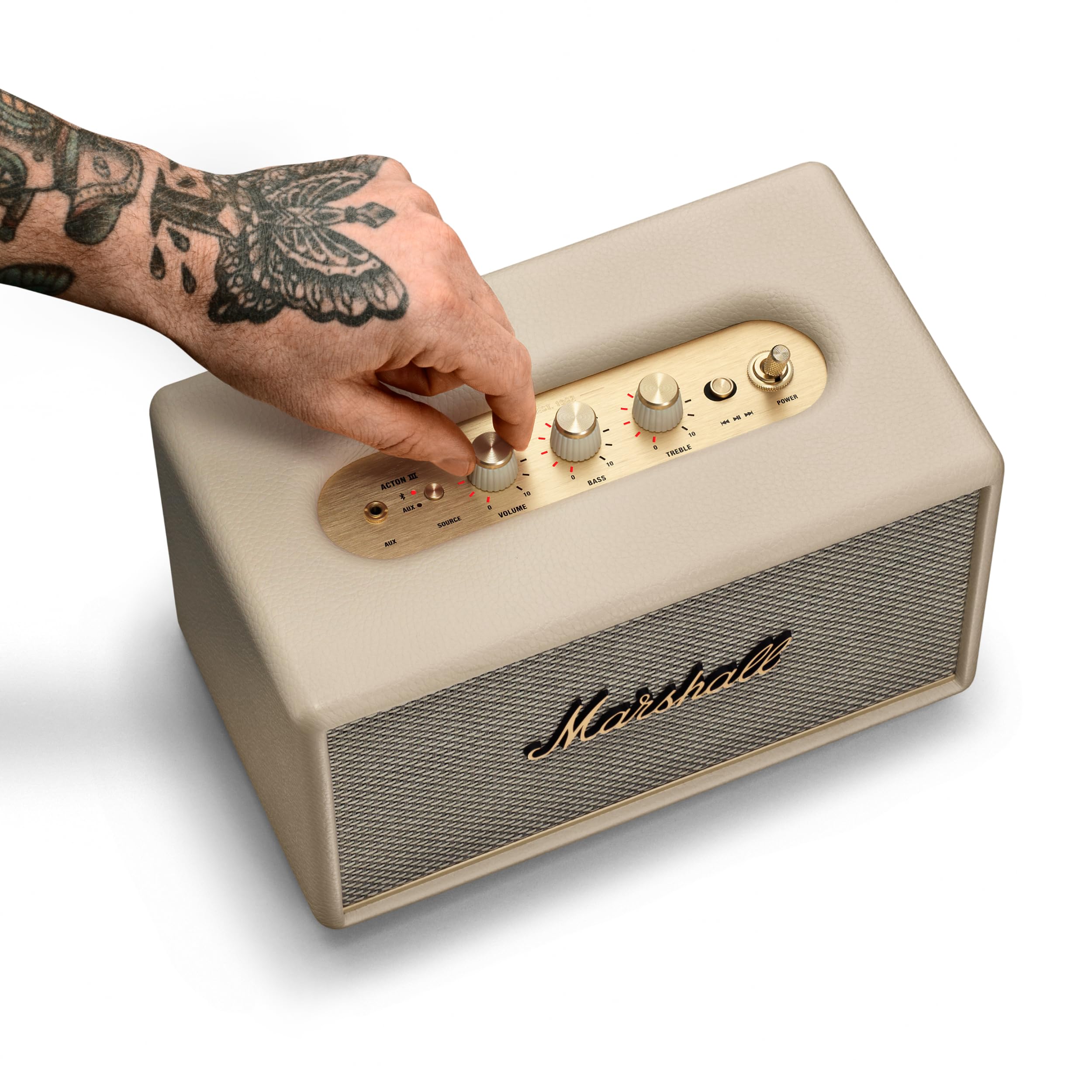 Marshall Acton Iii Bluetooth Speaker   Cream