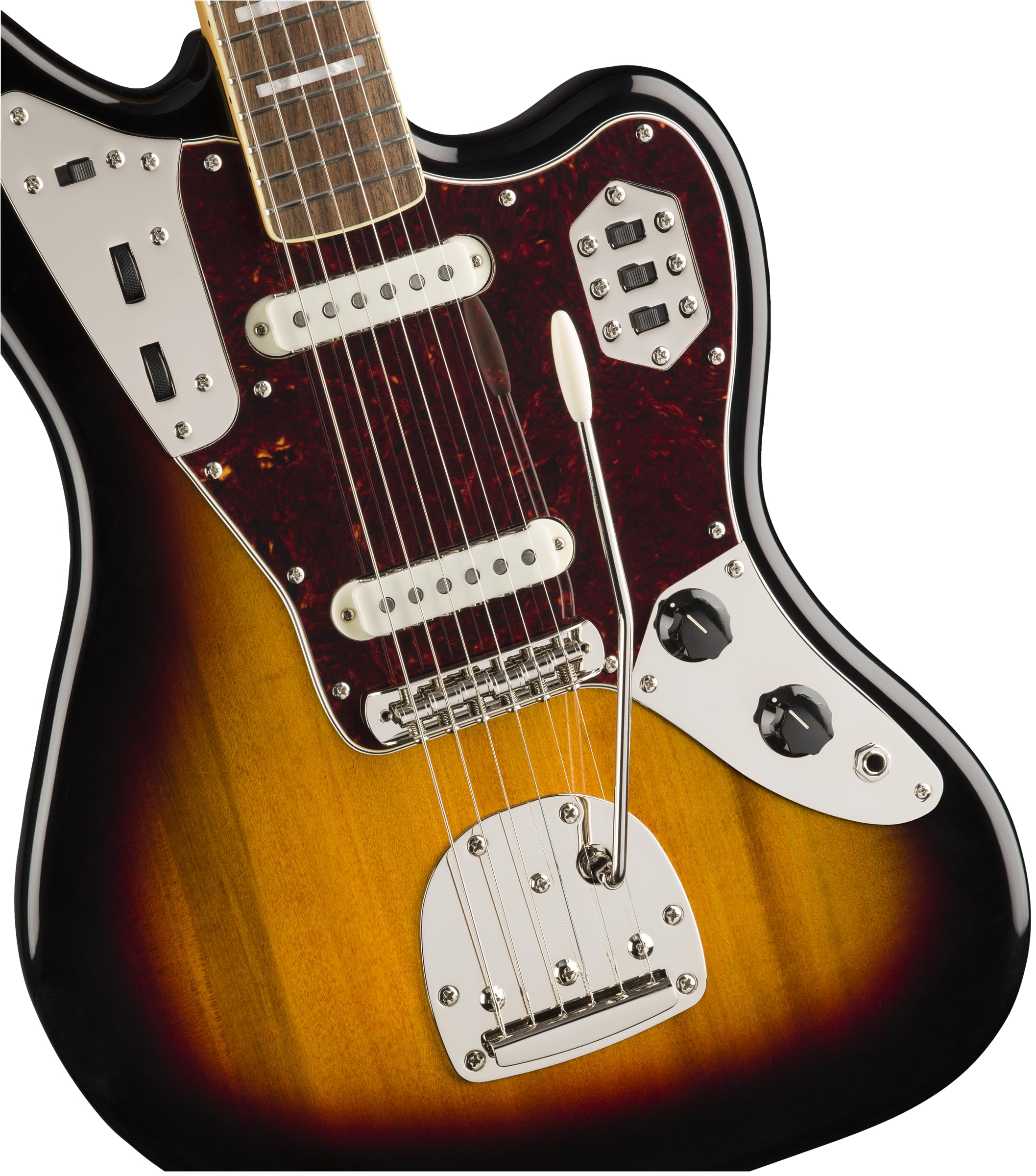 Squier Classic Vibe 70S Jaguar Electric Guitar, With 2-Year Warranty, 3-Color Sunburst, Laurel Fingerboard