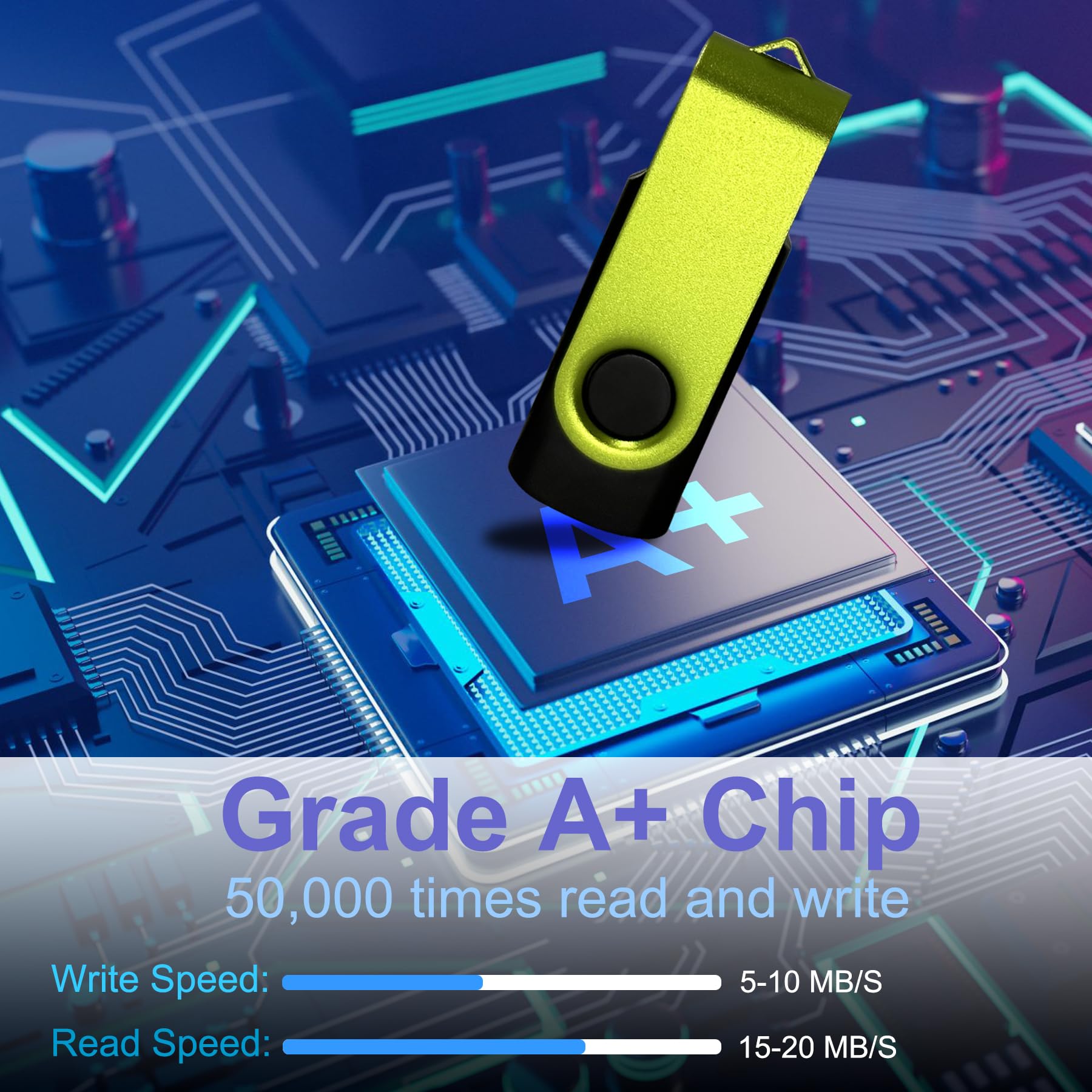 16Gb Usb Flash Drive Bulk Thumb Drive 20 Pack, Nicepicten Bulk Usb 2.0 Flash Drive Pack Memoria Usb Memory Stick Jump Drive Swiv