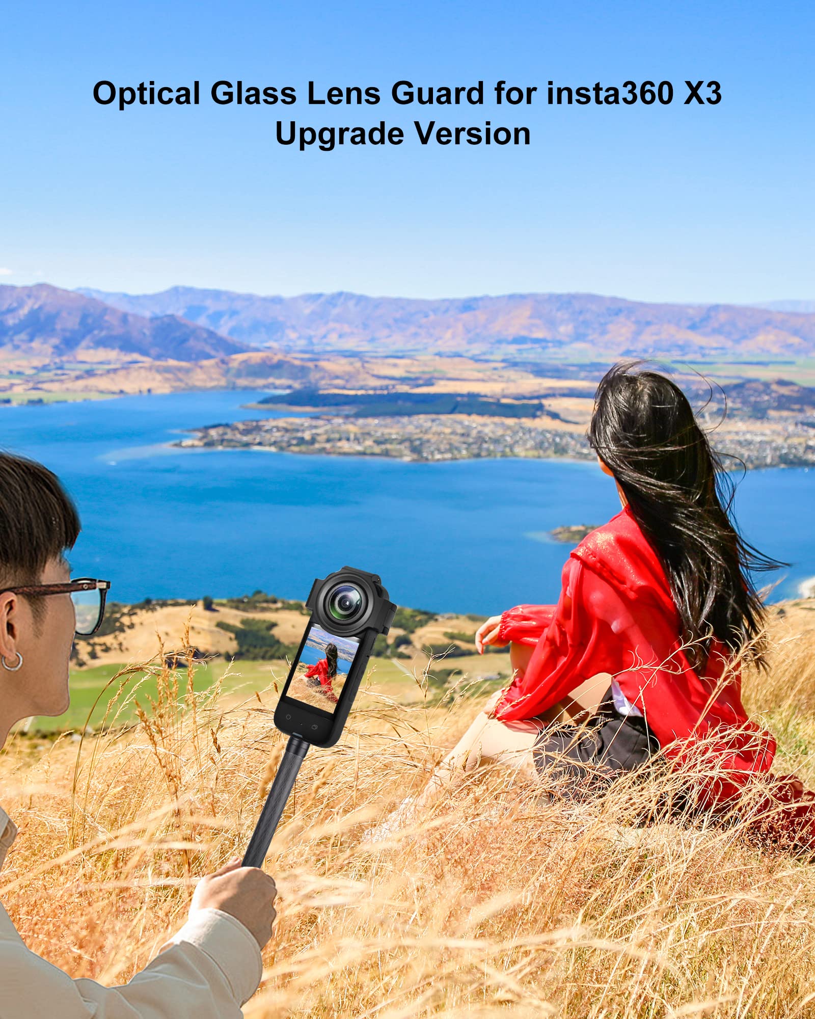 Lens Guard Protective Cover For Insta360 X3, Puluz Optical Glass Lens Protector For Insta360 X3 Accessories Waterproof & Anti Sc