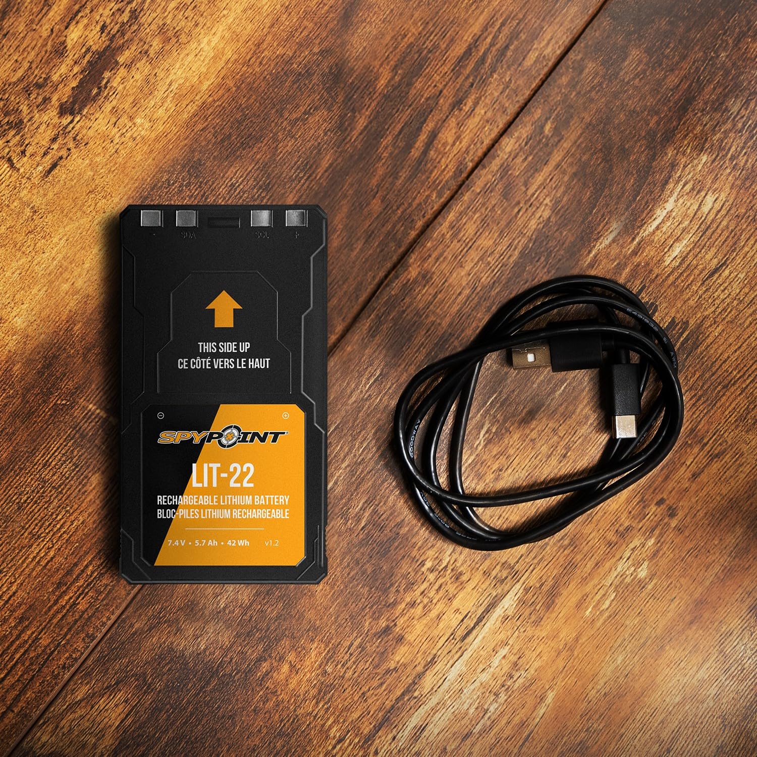 Spypoint Rechargeable 7.4V Lithium Battery Pack For Trail Camera With 5.4 Amp Hours And Ac Charging Cable | Cellular Trail Camer