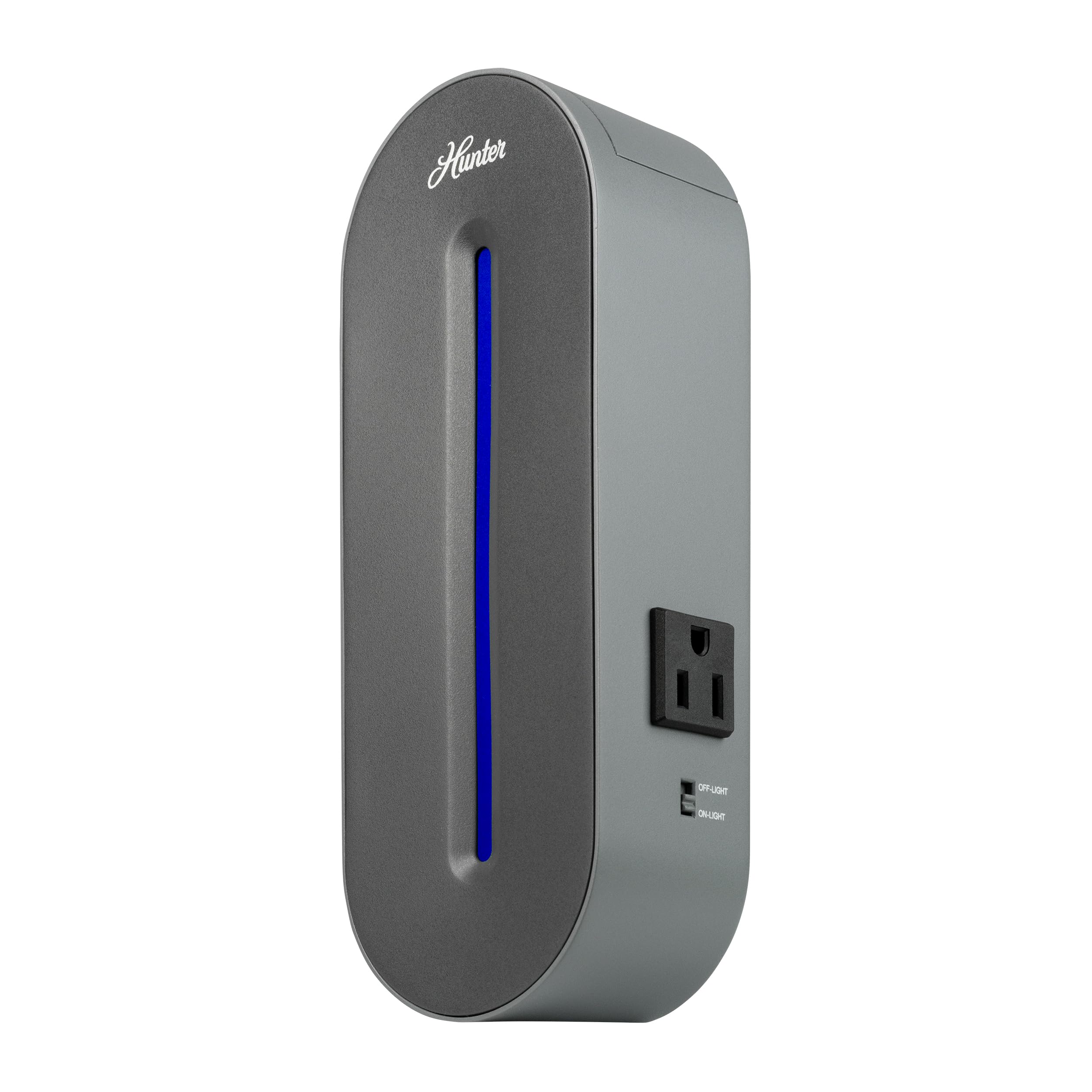 Hunter Plug-in UV Air Sanitizer, Gray - Whisper Quiet UV-C Air Sanitizer, Matches A Variety of Room Decors and Styles