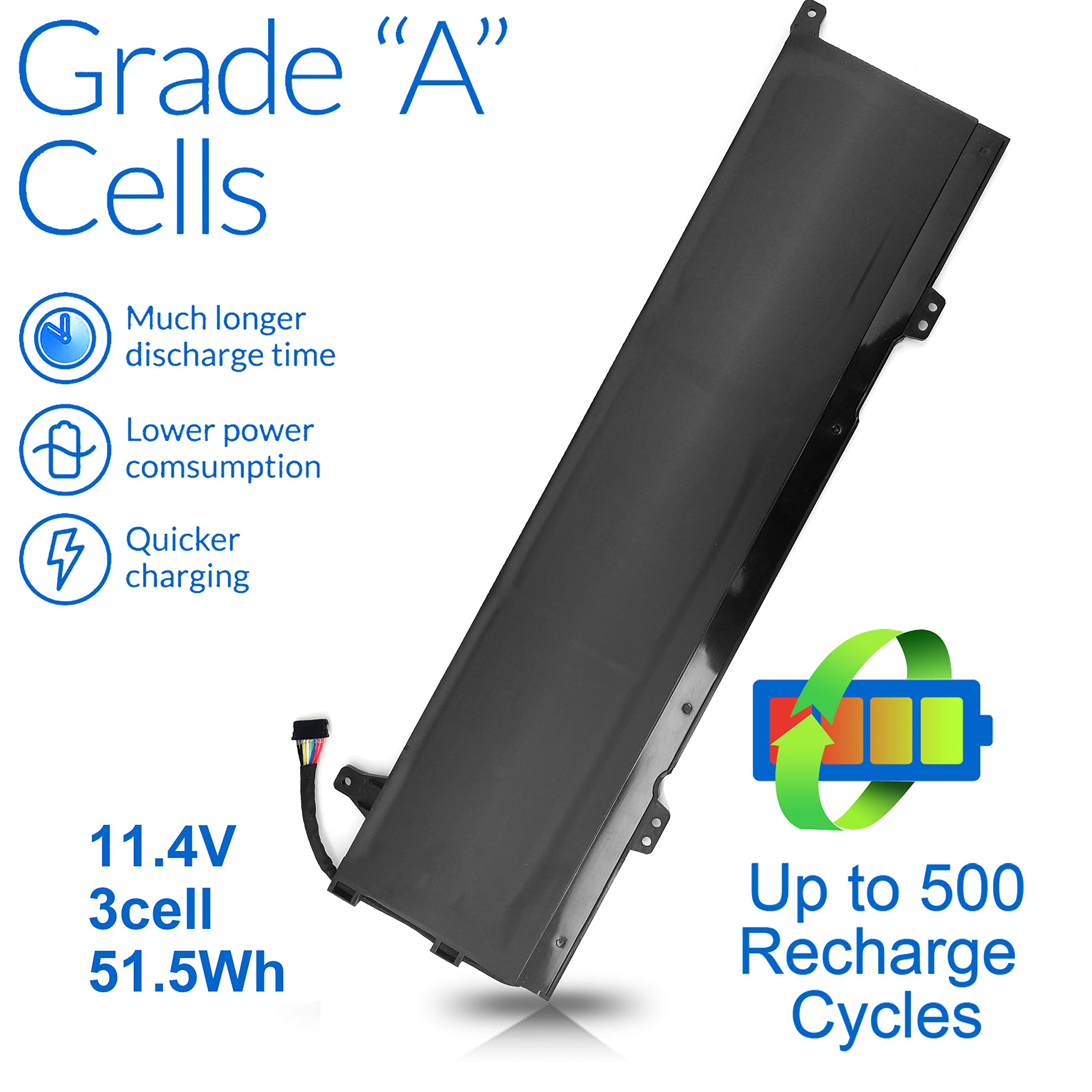 Wymisnit L17C3Pe0 Battery For Lenovo Yoga 730 15 730 15Ikb 730 151Kb 730 15Lkb 730 15Iwl 730 151Wl 730 15Lwl Laptop Replacement