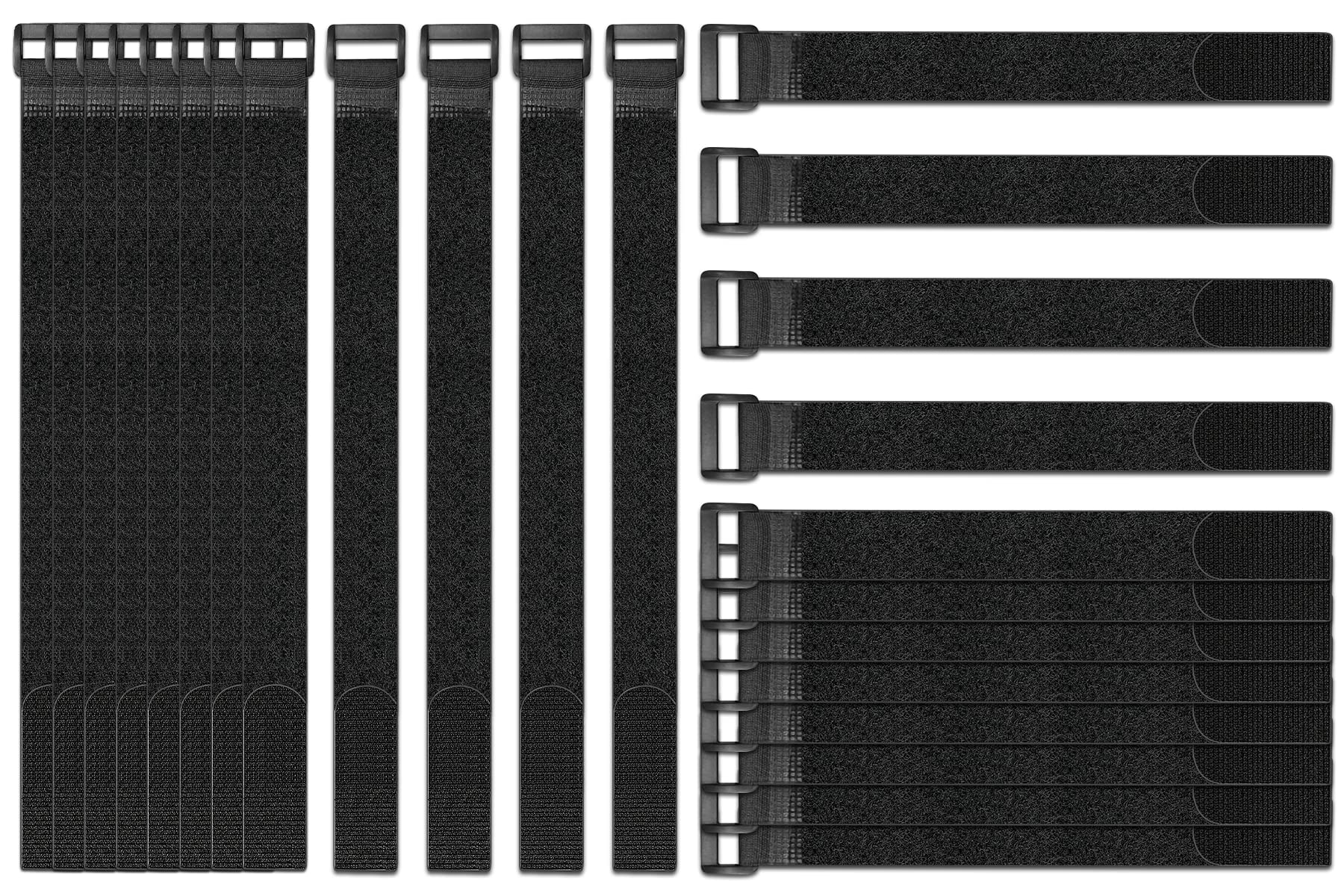 24 Pack Reusable Fastening Cable Straps Cable Ties Set Adjustable Multipurpose Hook And Loop Cord Ties Securing Straps Cable Man