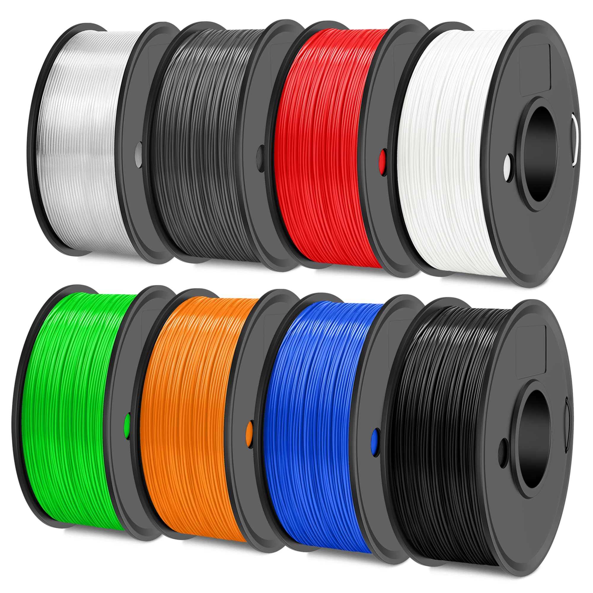 Sunlu Tpu 3D Printer Filament 1.75Mm, High Speed 95A Tpu Filament Bundle, Flexible 3D Filament For Fast Printing, 250G Spool, 8