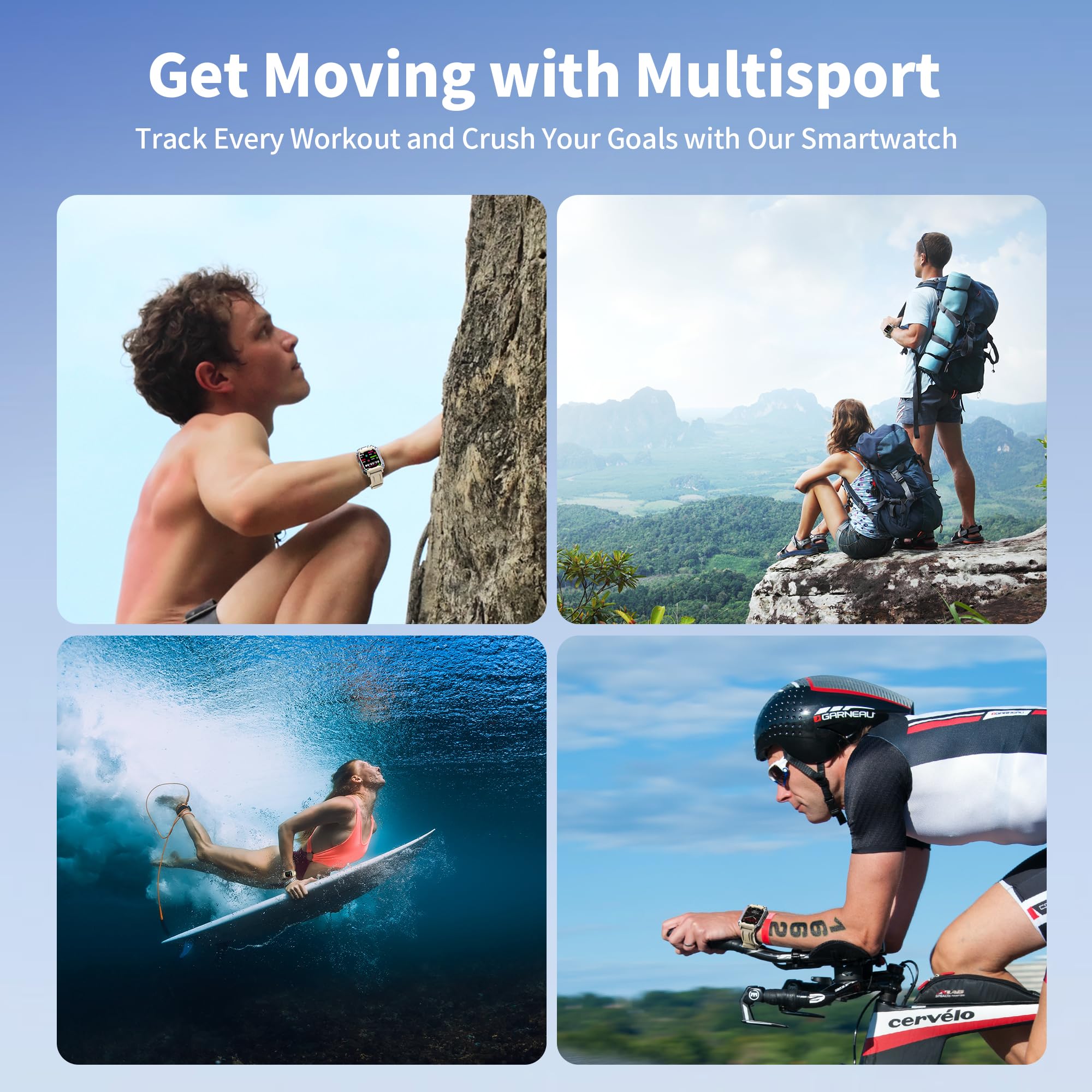 Alkai Smart Watch Rugged And Military With 5Atm Waterproof Bluetooth Call(Answer/Dial Calls) Ai Assistant, Long Lasting Battery