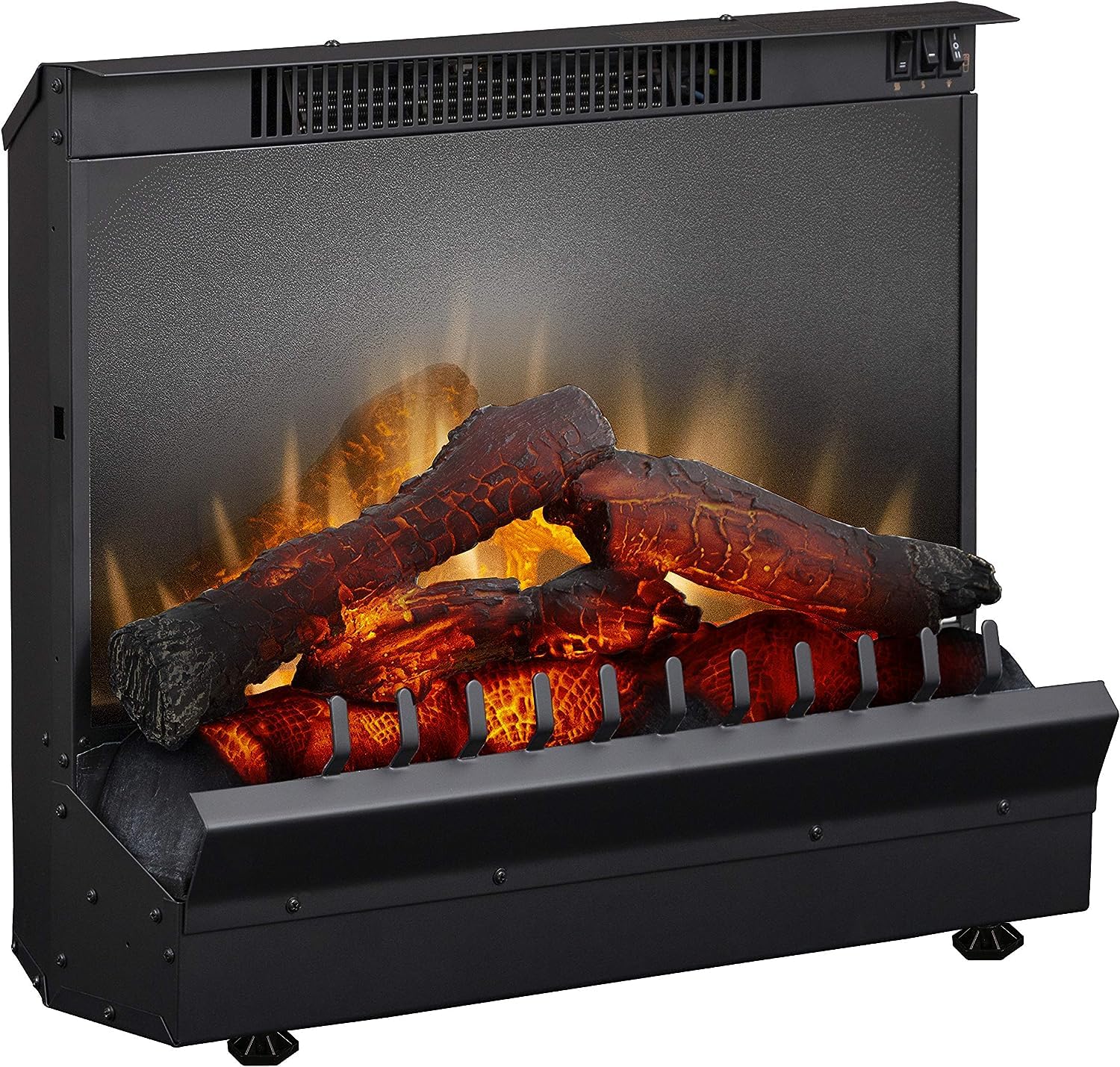 Dimplex Dfi Series 23' Log Set Electric Fireplace Insert With Remote (Model: Dfi2310), 4695 Btu, 120 Volt, 1375 Watt, Black