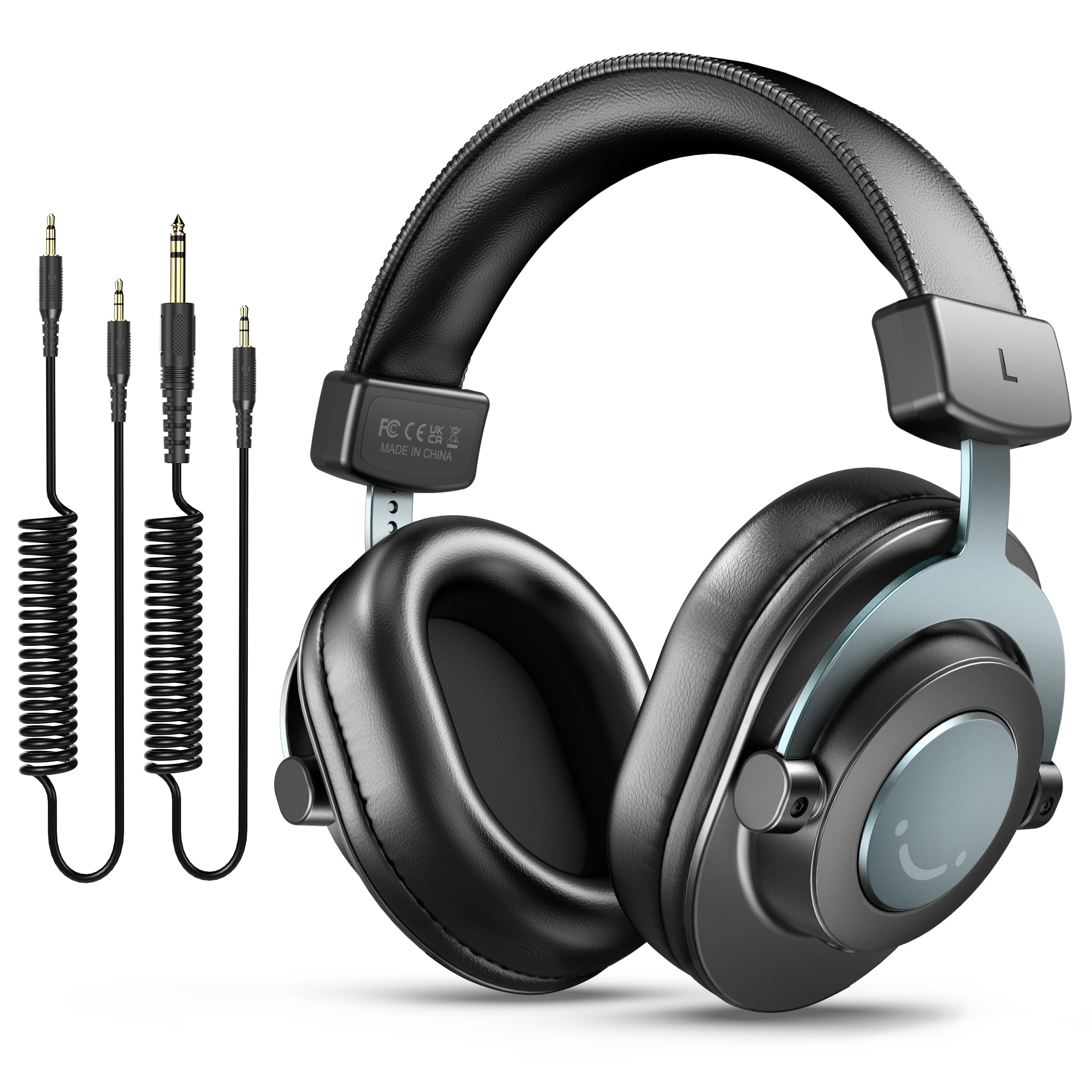 Fifine Studio Monitor Headphones For Recording Over Ear Wired Headphones For Podcast Monitoring, Streaming Comfortable Equipment