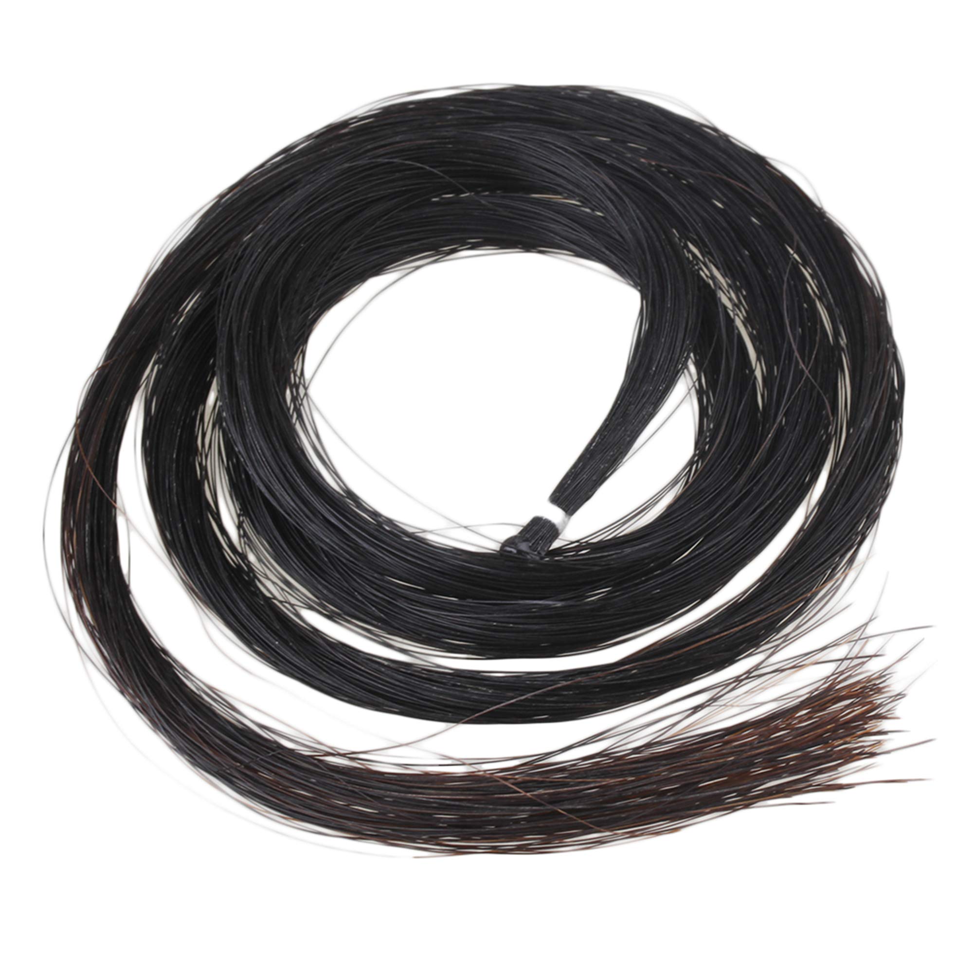 Bqlzr Black 32 Inch Hank Mongolian Horse Hair Violin Bow Hair Replacement