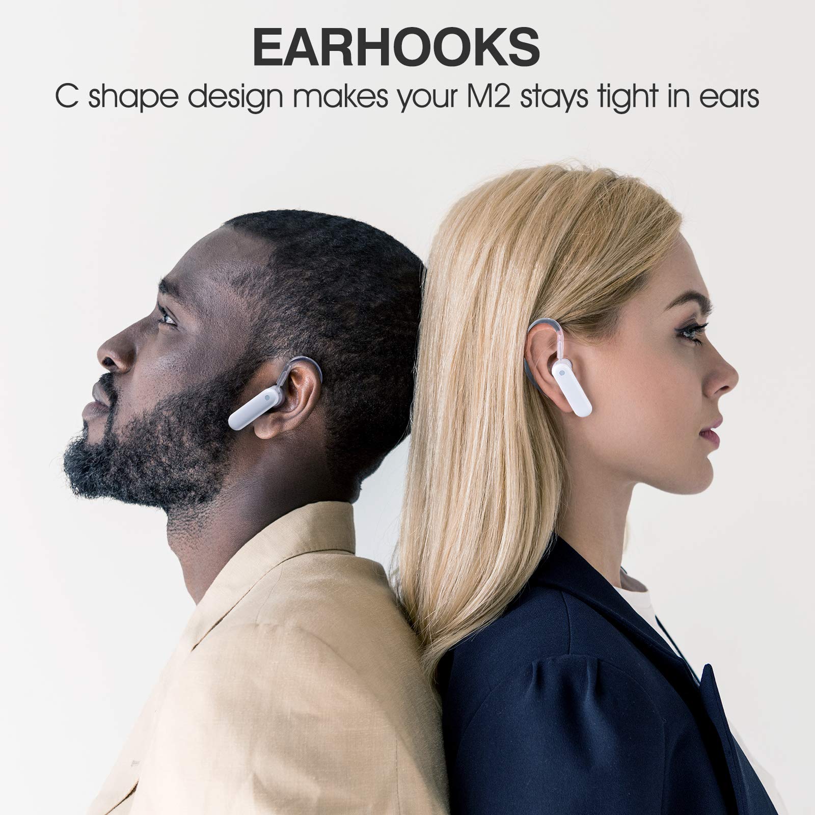 Timekettle Accessories For M2 Language Translator Earbuds, Including 1 Pair Of Earhooks, 2 Pairs Of Earmuffs, 1 Anti Lost Lanyar