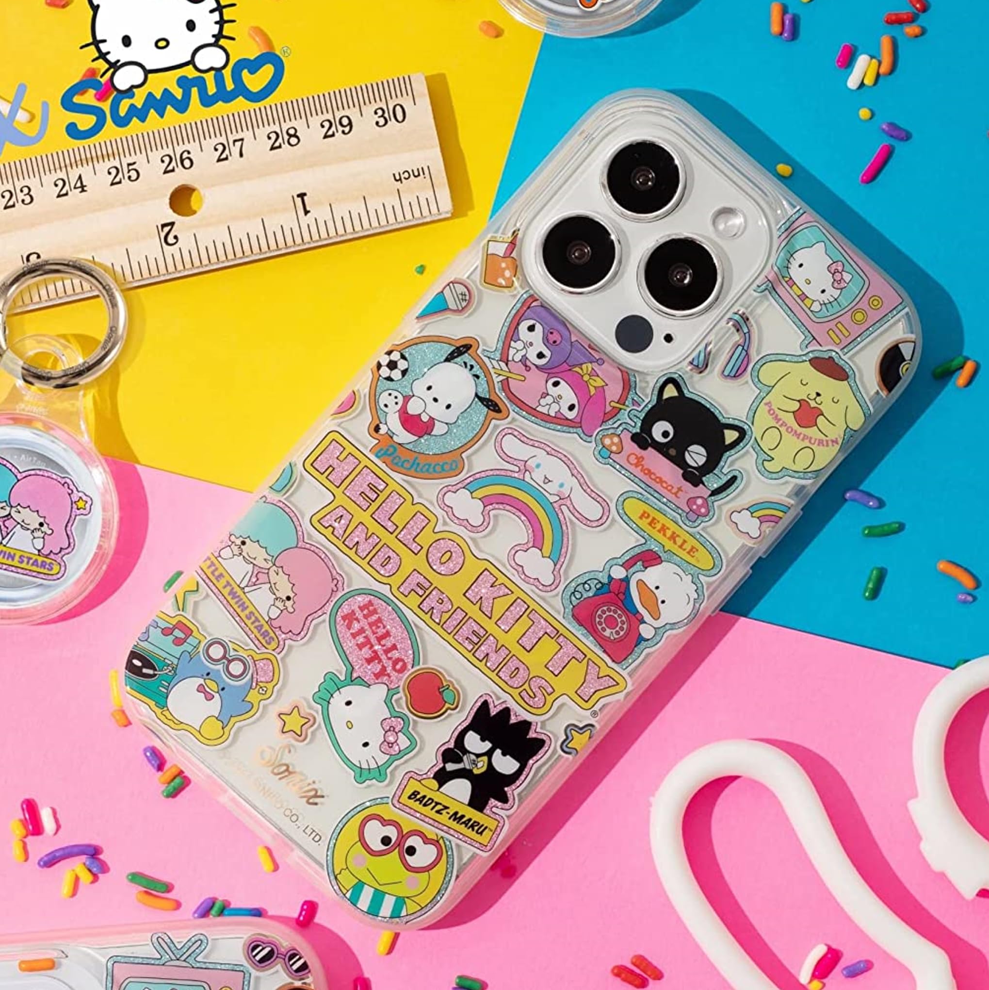 Sonix X Sanrio Case For Iphone 15 Pro Max | Compatible With Magsafe | 10Ft Drop Tested | Hello Kitty And Friends Stickers
