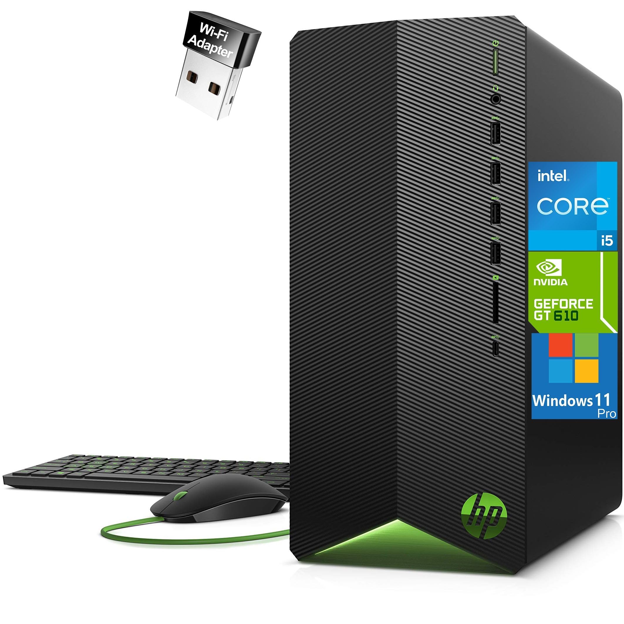 Hp Pavilion Tower Pc Desktop Computer, 16Gb Ddr4 Ram, 512Gb Pcie Ssd, Intel 6-Core I5-10400F (Beat I7-8700), Geforce Gt 610 2Gb,