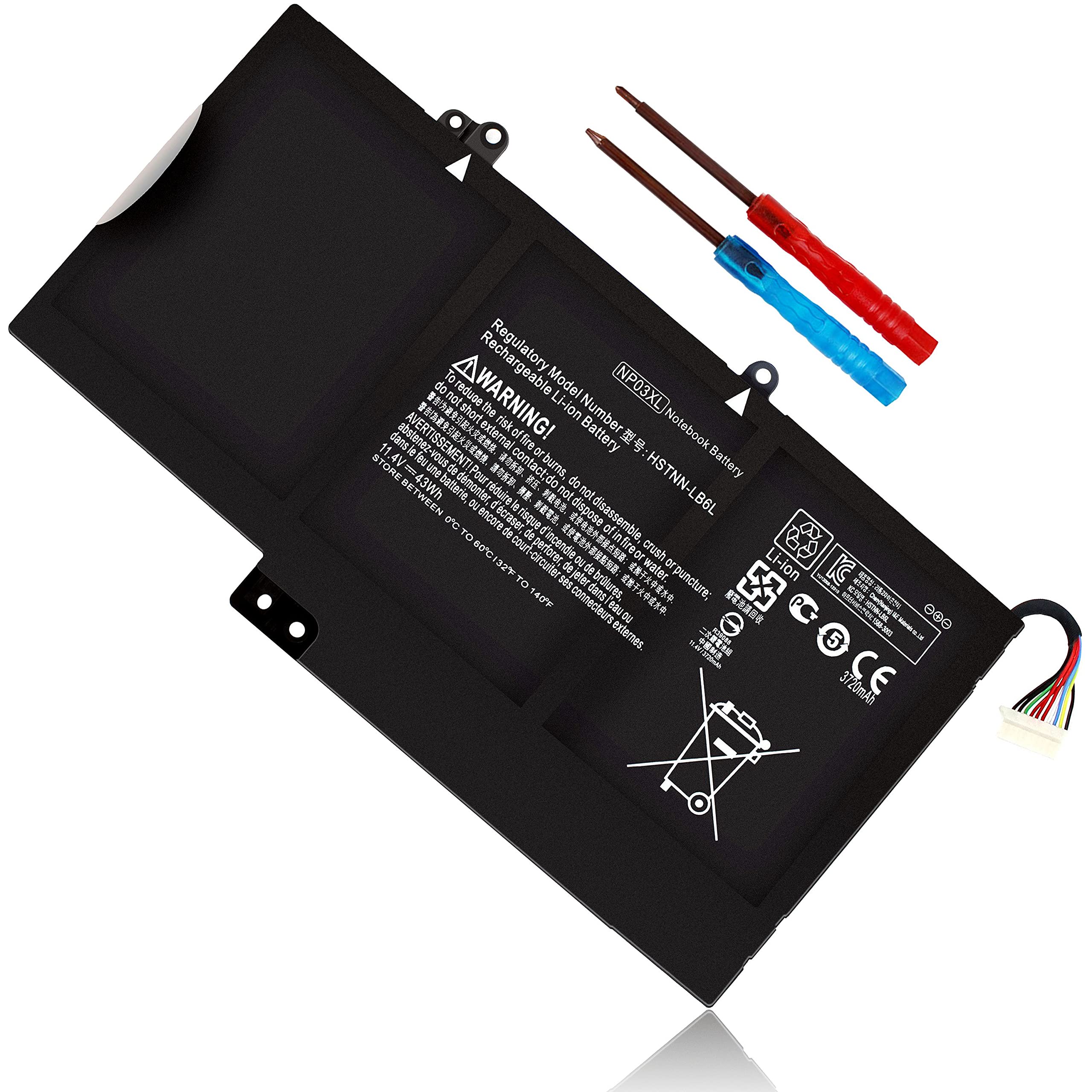 Np03Xl 761230 005 Battery For Laptop Hp Envy X360 15 15 U011Dx 15 U010Dx 15 U111Dx 15 U483Cl 15 U493Cl 15 U110Dx 15 U110Dx, Pavi