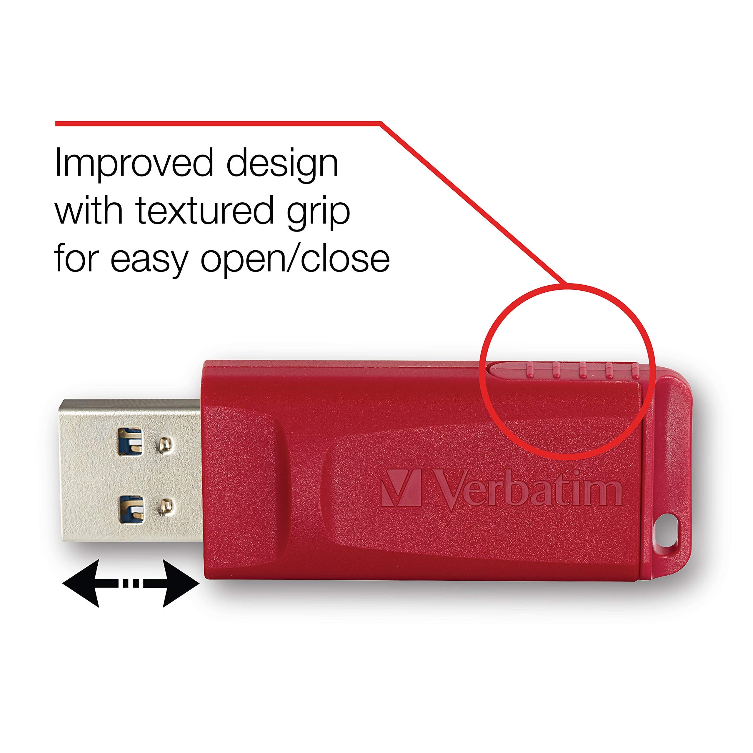 Verbatim 8Gb Store N Go Usb Flash Drive - Pc / Mac Compatible - 3Pk, Red, Green, Blue - 98703