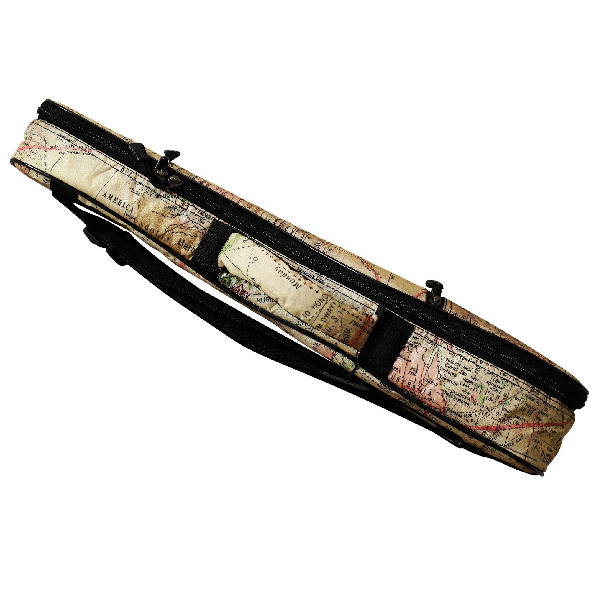 Music First Original Design  ''Ancient Map '' Waterproof Ukulele Case Ukulele Bag Ukulele Cover, New Arrial (Fit For 23~24 Inch