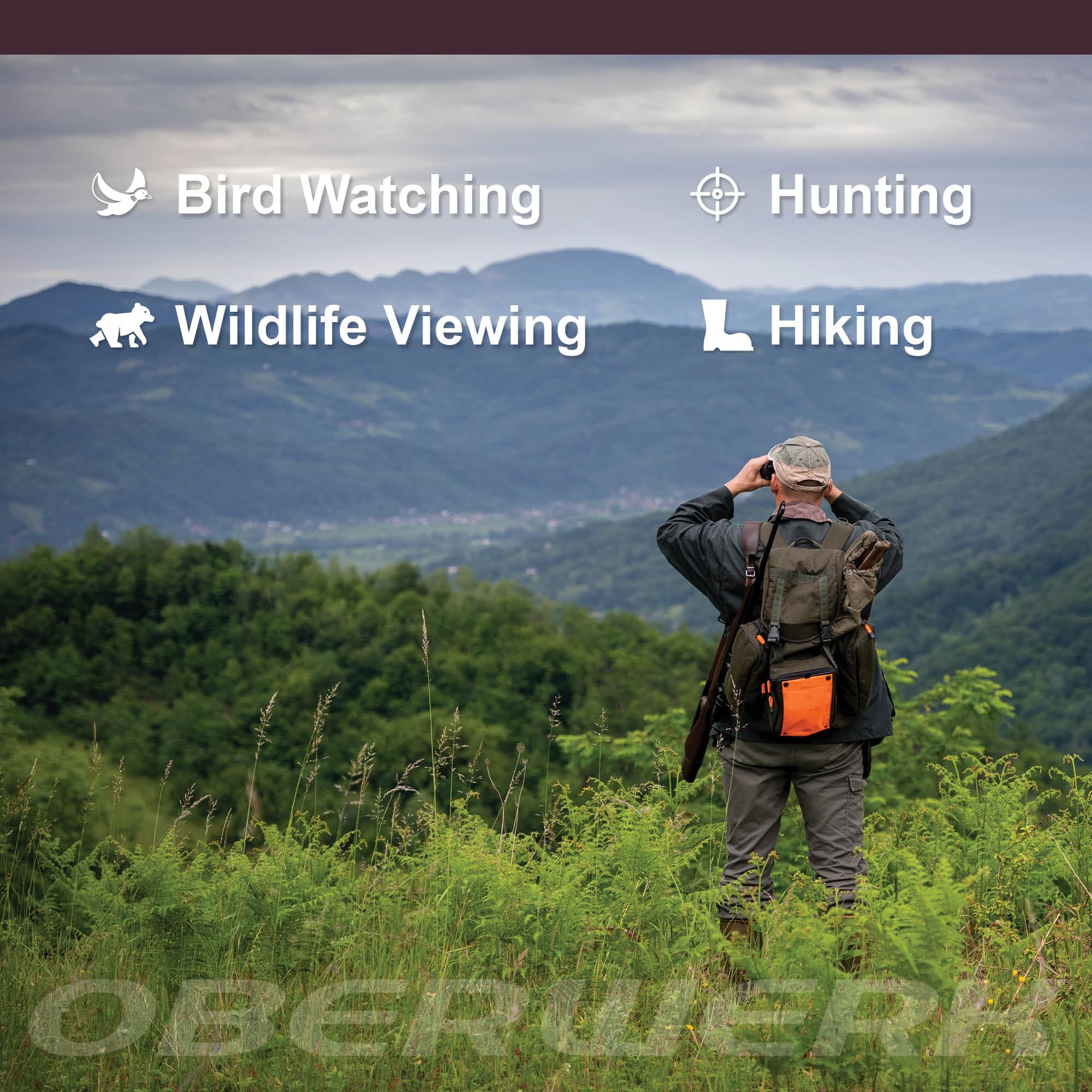 Oberwerk 10X50 Explore Binoculars   Compact & Lightweight Binoculars For Adults | Bird Watching, Hiking, & Outdoor Use | Wide 6.