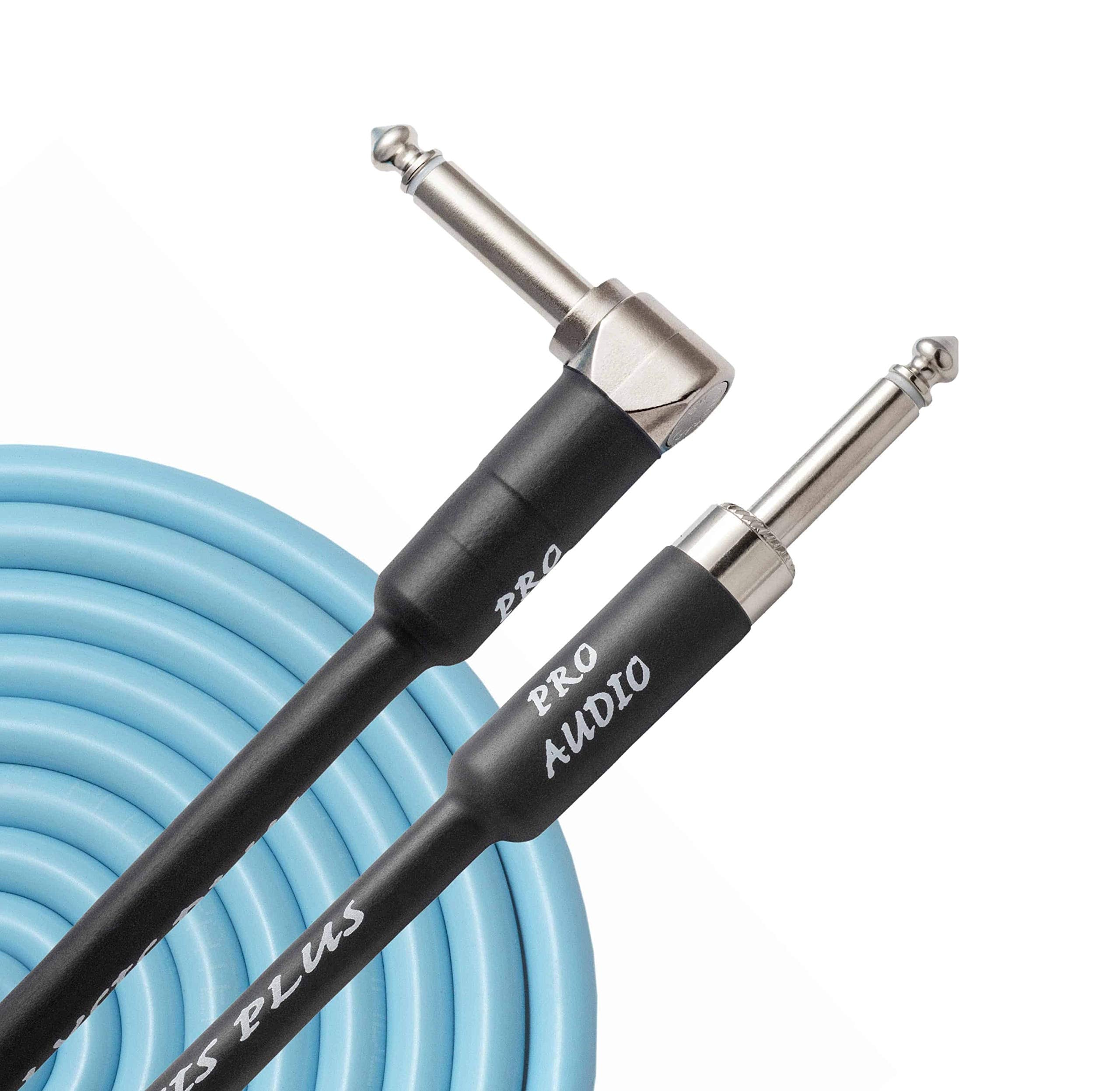 Analysis Plus Blue Suede Oval Instrument Cable With St 90 (15 Feet)