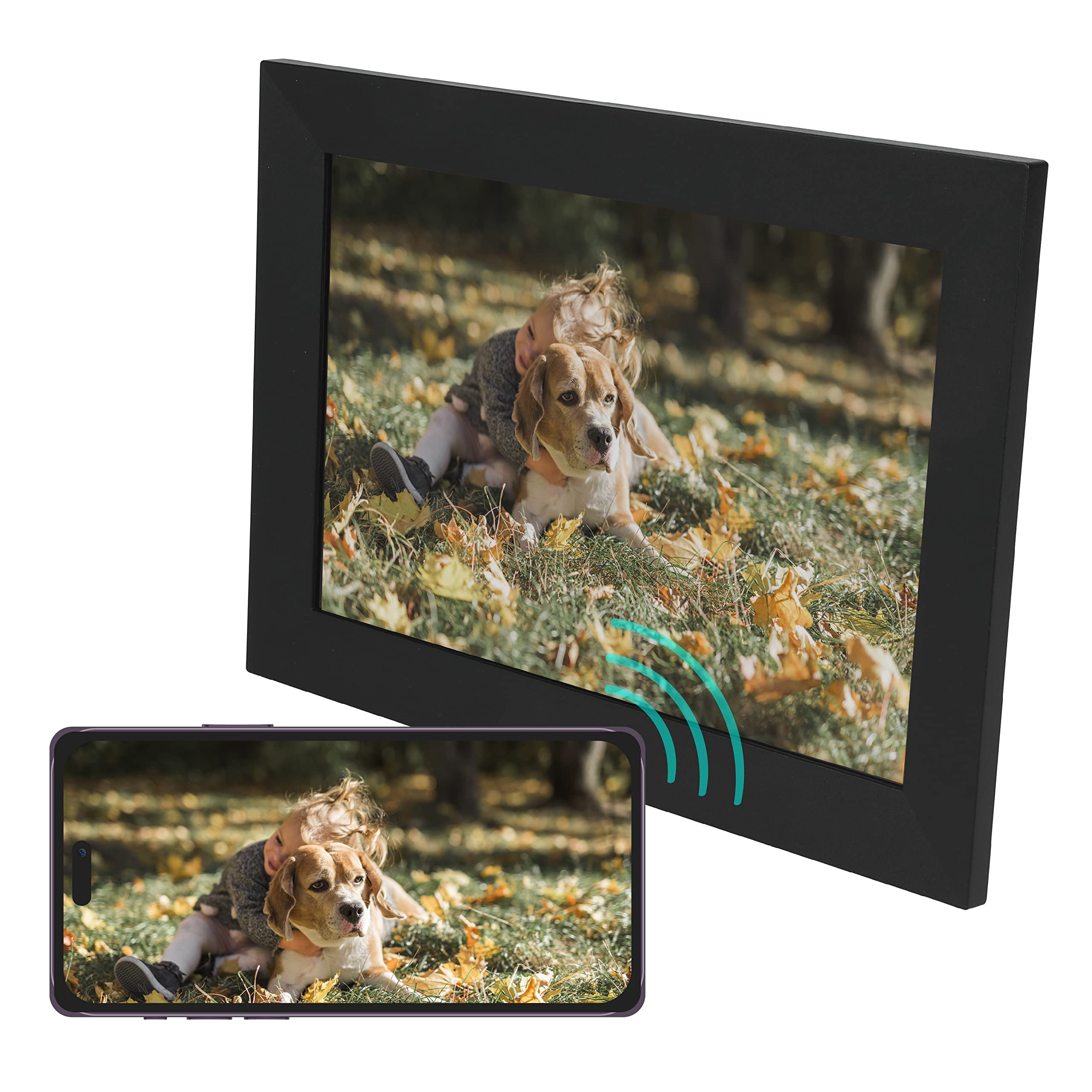 Vivitar 10 Inch Wifi Digital Picture Frame   Slim Design With Lcd Touch Screen   Easy Setup For Photos Or Video Sharing With The